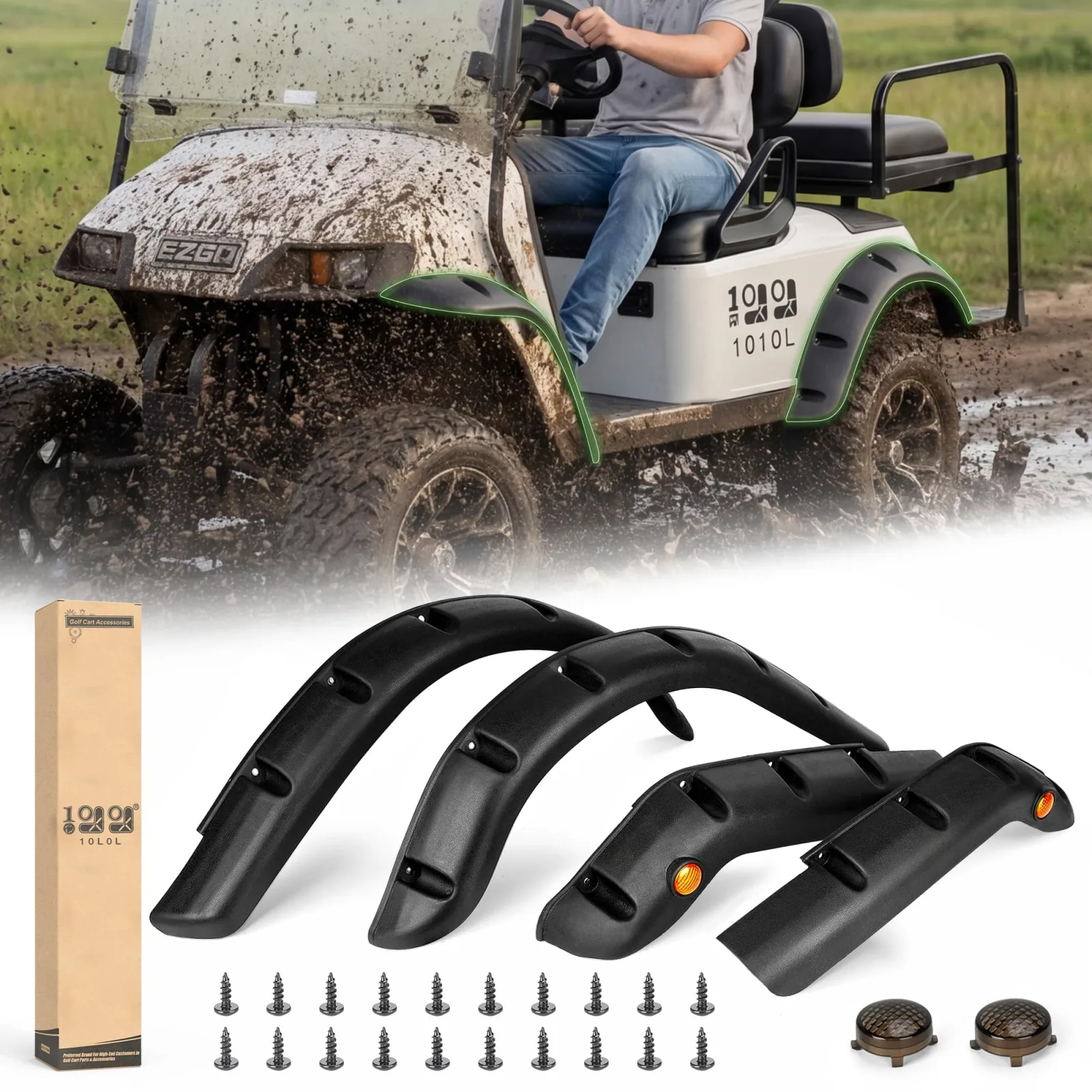 10L0L Fender Flares for E-Z-GO TXT 1998-2013