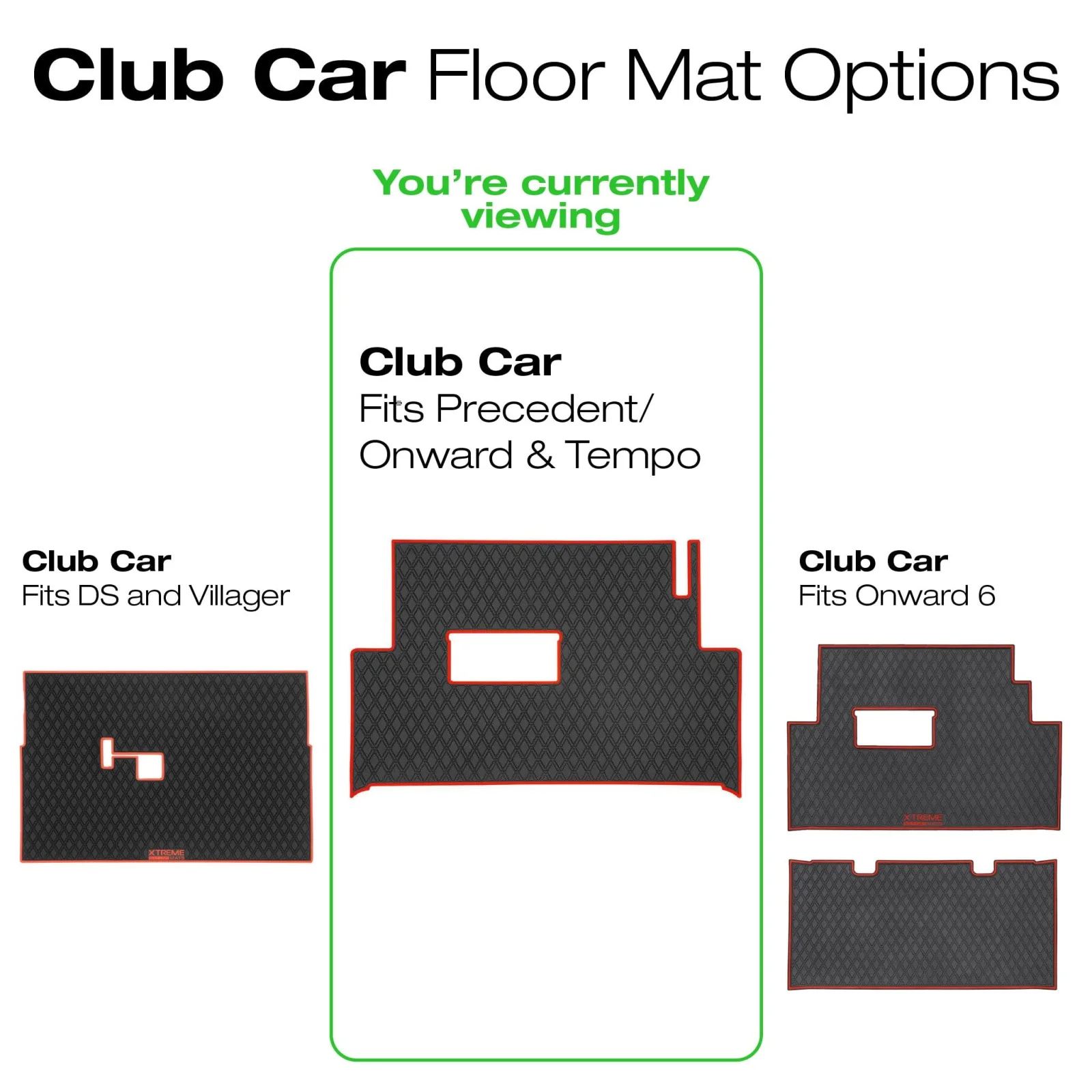 Xtreme GCM36 Beige Floor Mat for Club Car Golf Carts image 2