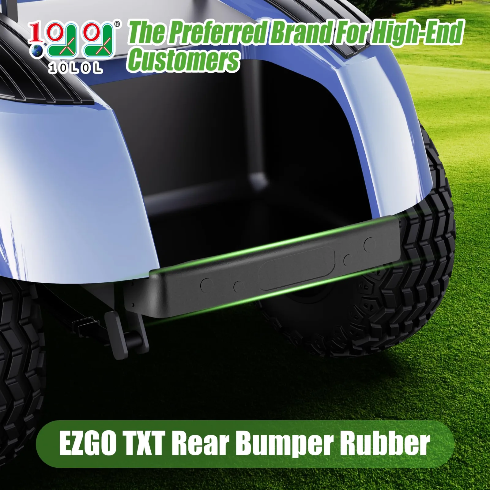 10L0L Rear Bumper for E-Z-GO TXT 2000+ Golf Carts image 2