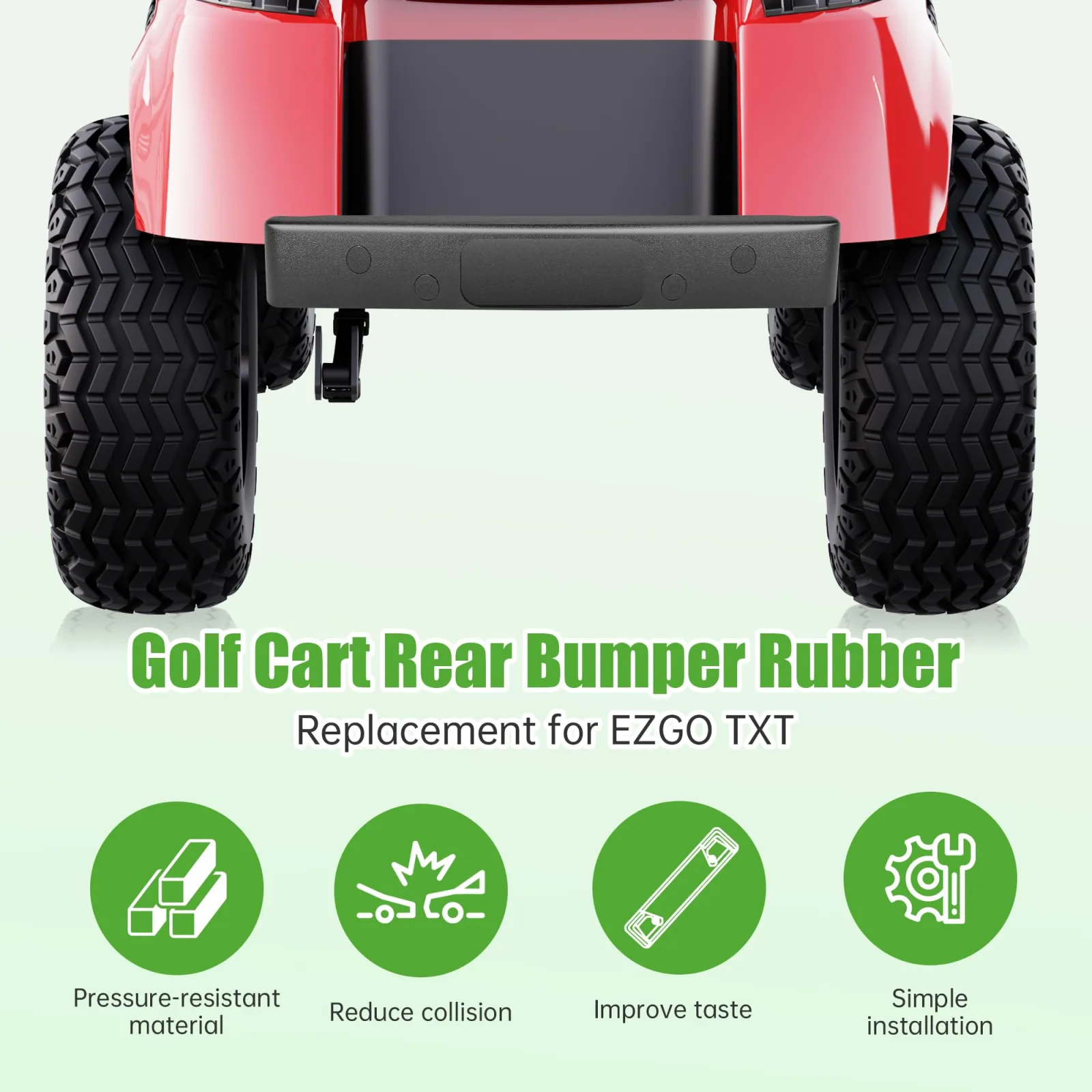 10L0L Rear Bumper for E-Z-GO TXT 2000+ Golf Carts image 3