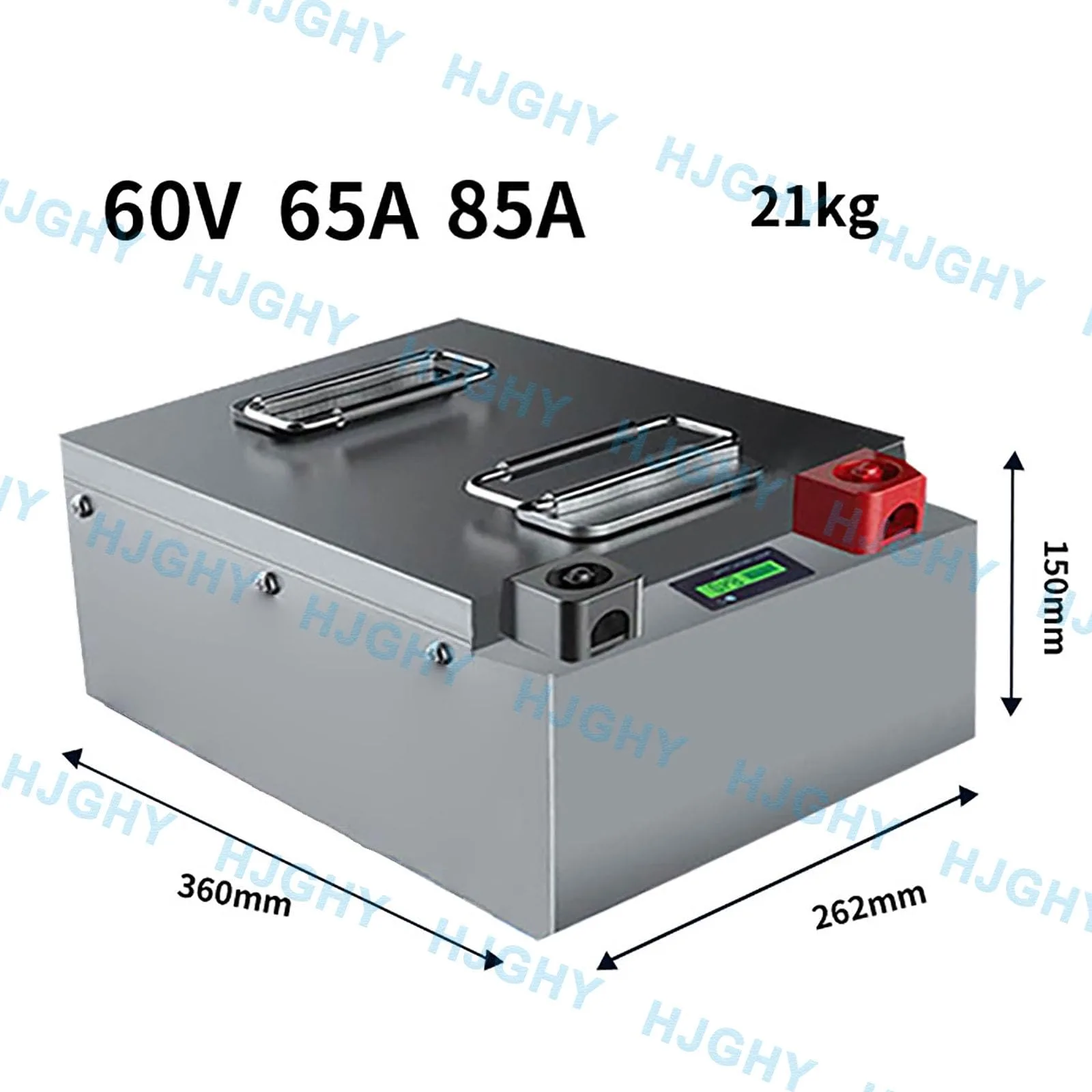 HJGHY 60V 85Ah LiFePO4 Battery with BMS and Display image 2