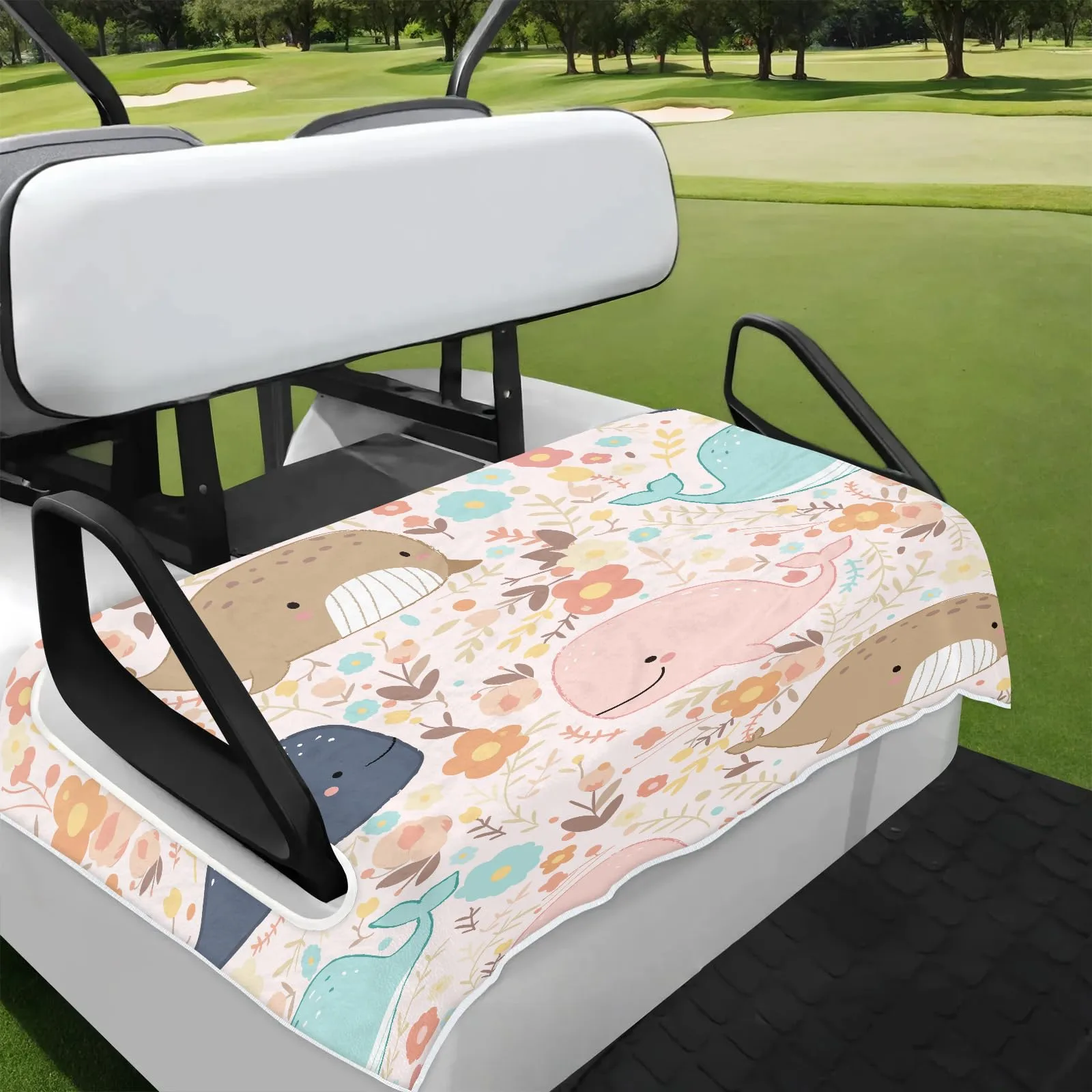 Tiveruda Golf Cart Seat Cover for Double Seats, 51 x 31 in