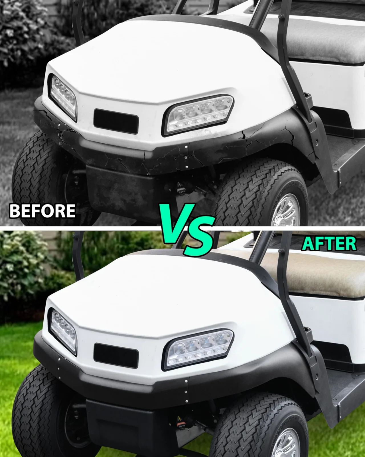 POKIAUTO Front Fascia for Club Car Tempo 2018+ image 2