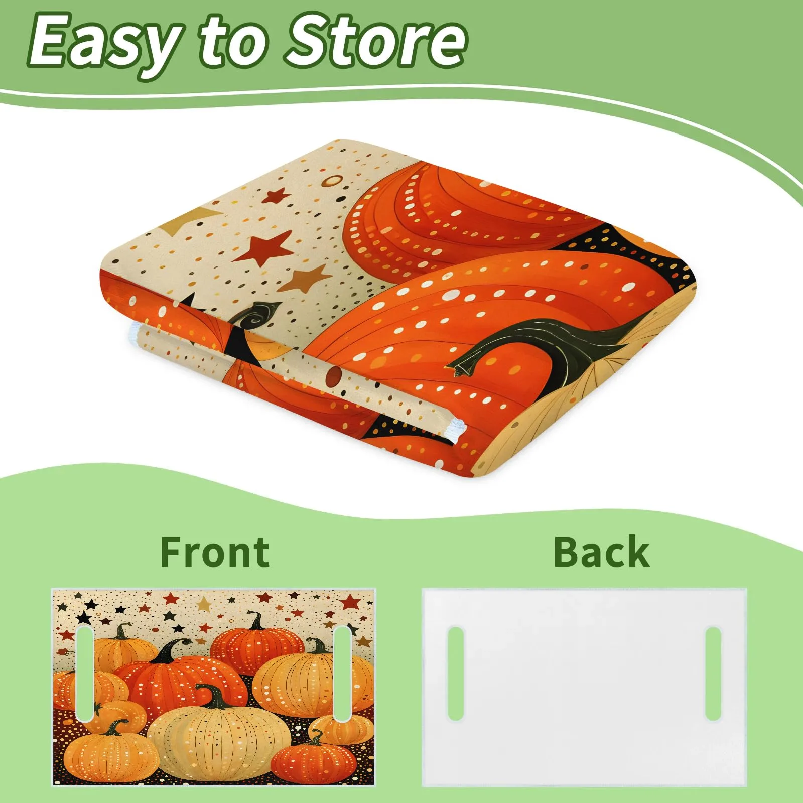 Tiveruda Halloween Pumpkin Golf Cart Seat Cover 51 x 31 in image 4