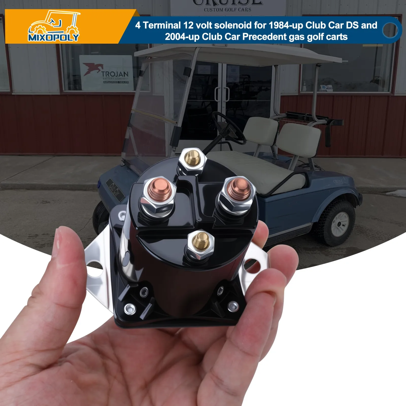 Mixopoly 12V Solenoid for Club Car DS and Precedent image 3