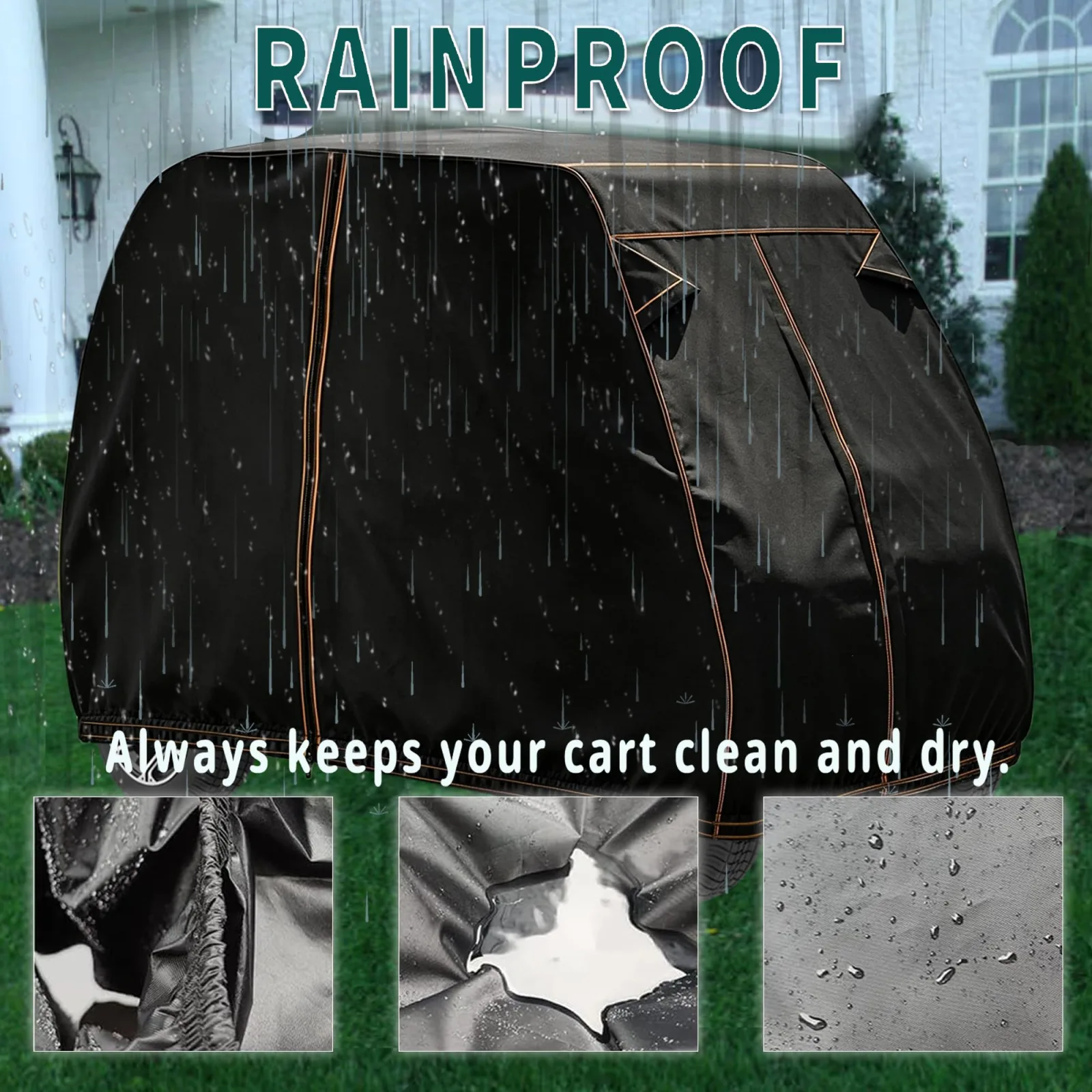 QYMOTO QYGLCCR240T 2-Passenger Golf Cart Cover image 4