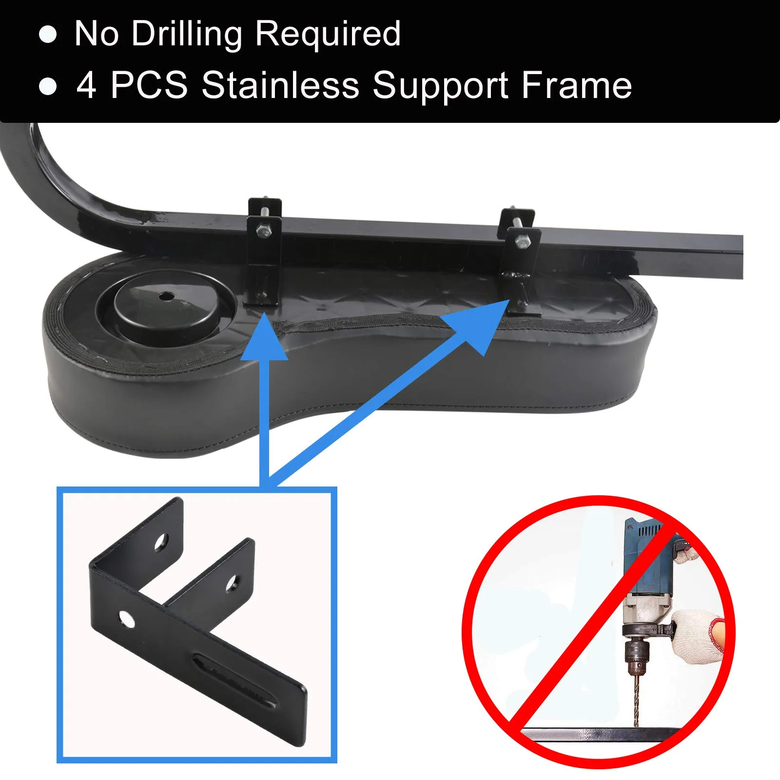 Roykaw Armrest Support Frame for 1.0" Square Golf Cart Frame image 2