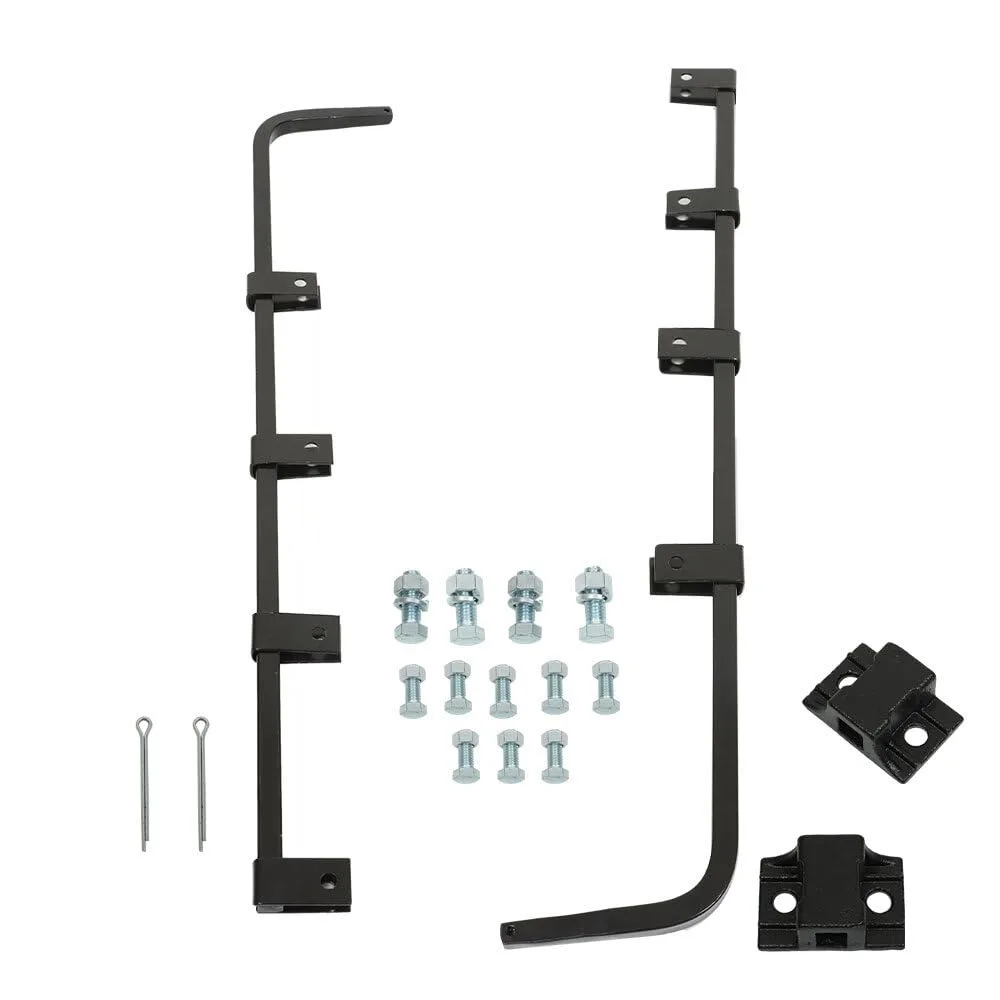 Generic Black Steel Mud Flap Hanger Pair Mod-G33S-3811