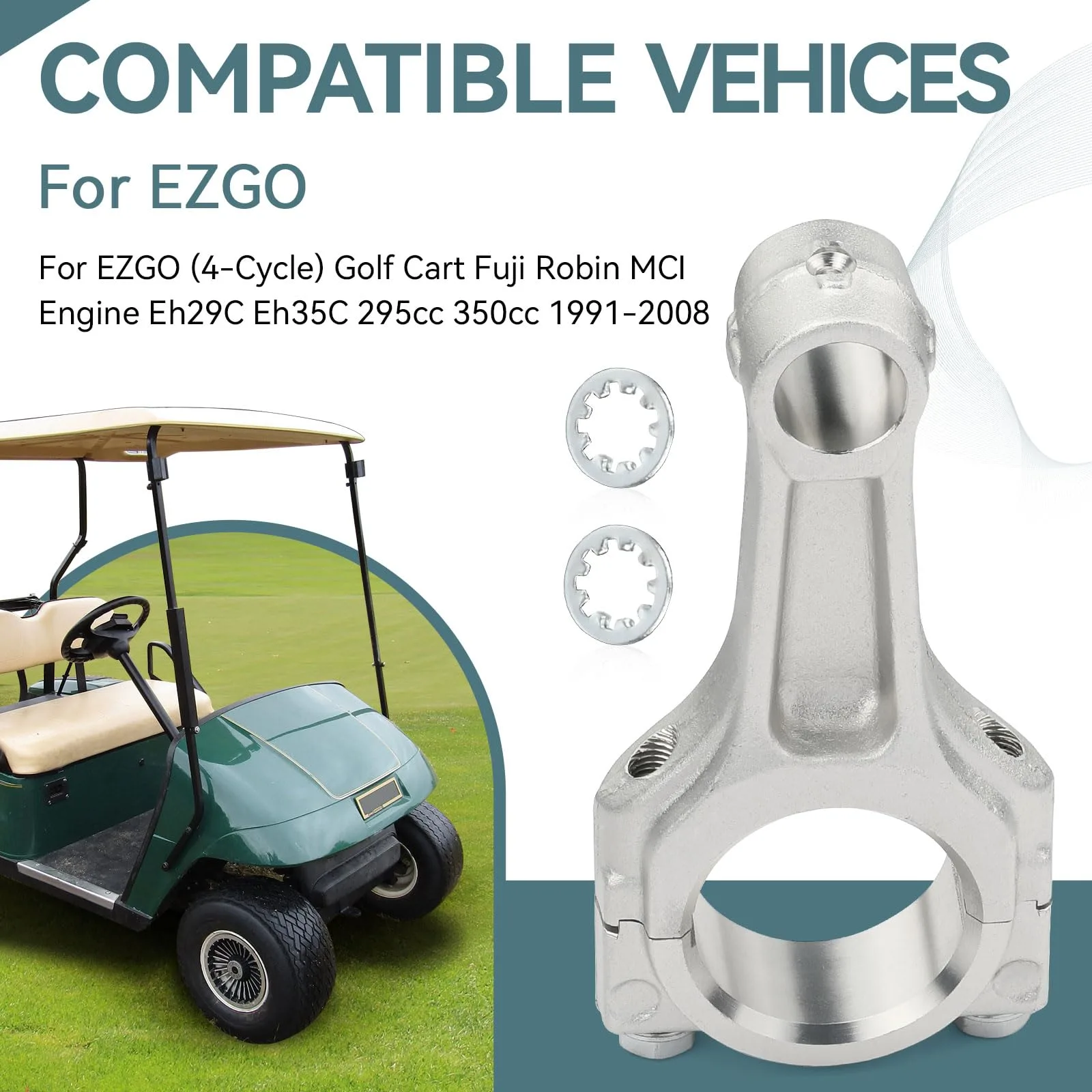 zozoye Forged Connecting Rod 26606-G01 for E-Z-GO Golf Carts image 3