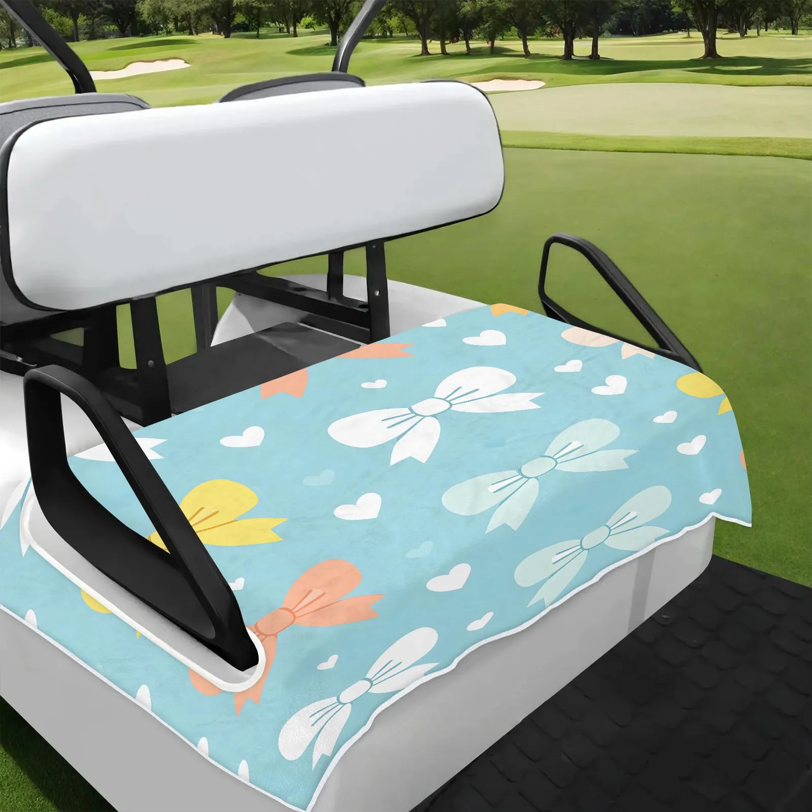 Tiveruda Golf Cart Seat Cover for Double Seats, 51 x 31 in
