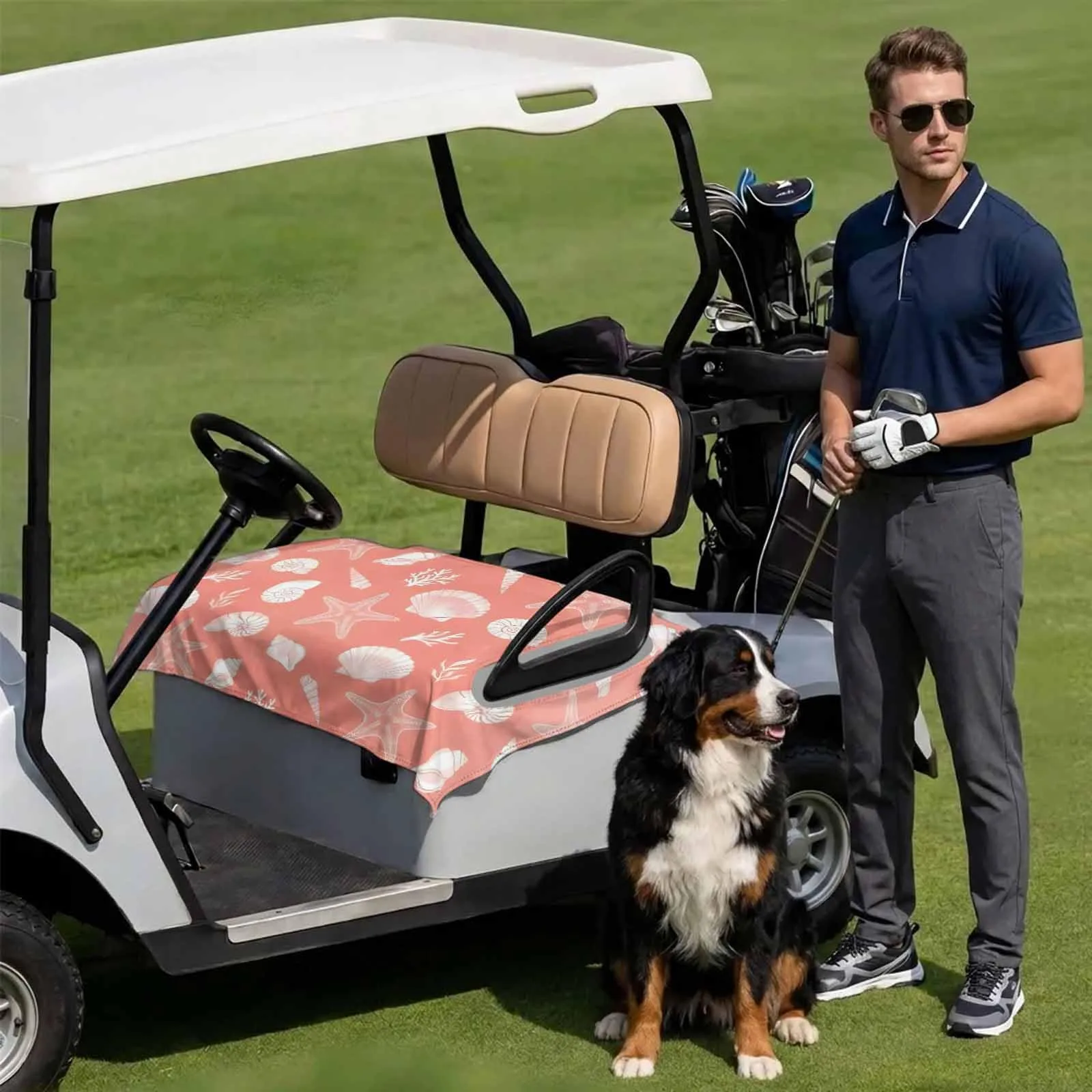 DecorLovee Golf Cart Seat Cover Towel, 51 x 31 Inch image 3