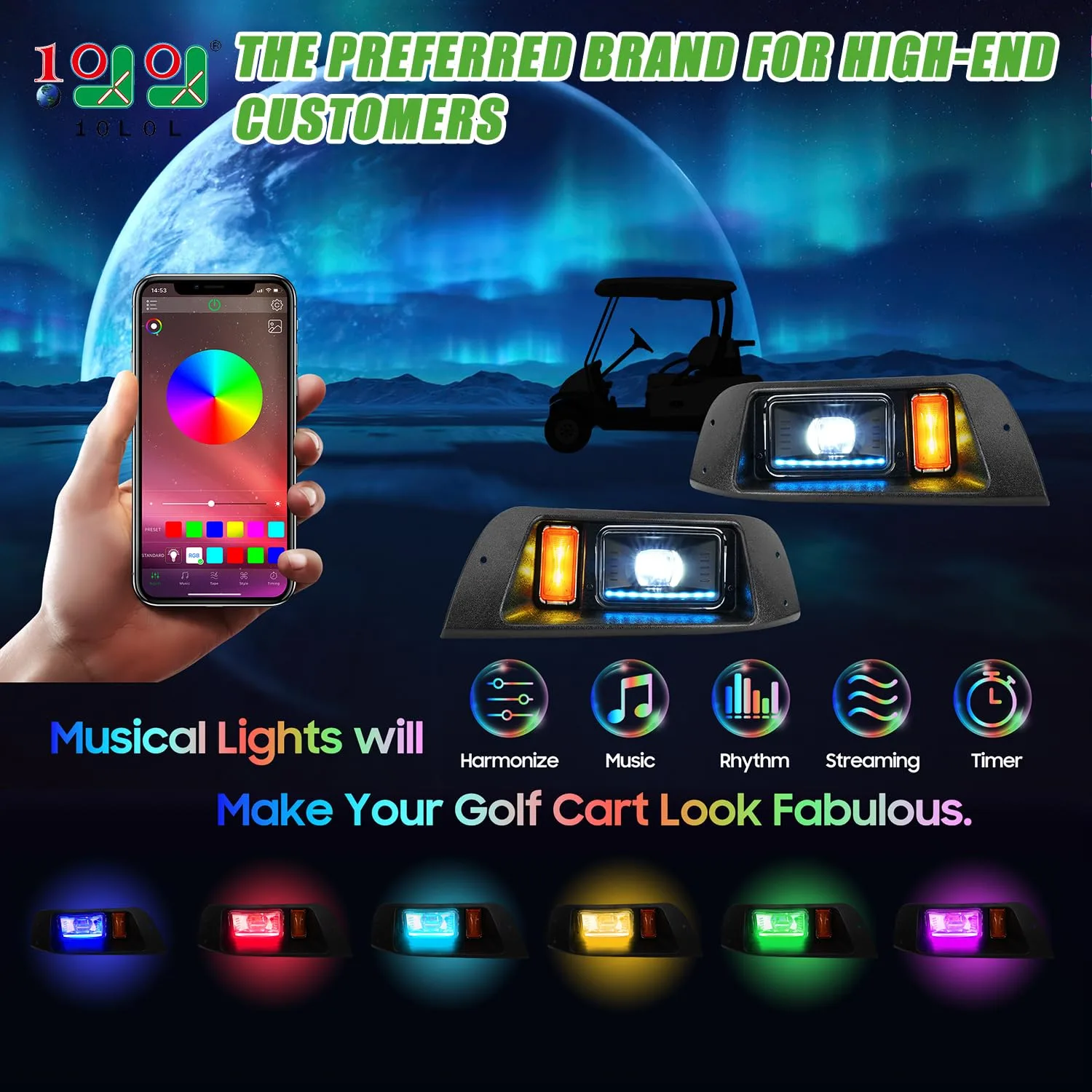 10L0L Light Kit for E-Z-GO TXT 1996-2013 image 2