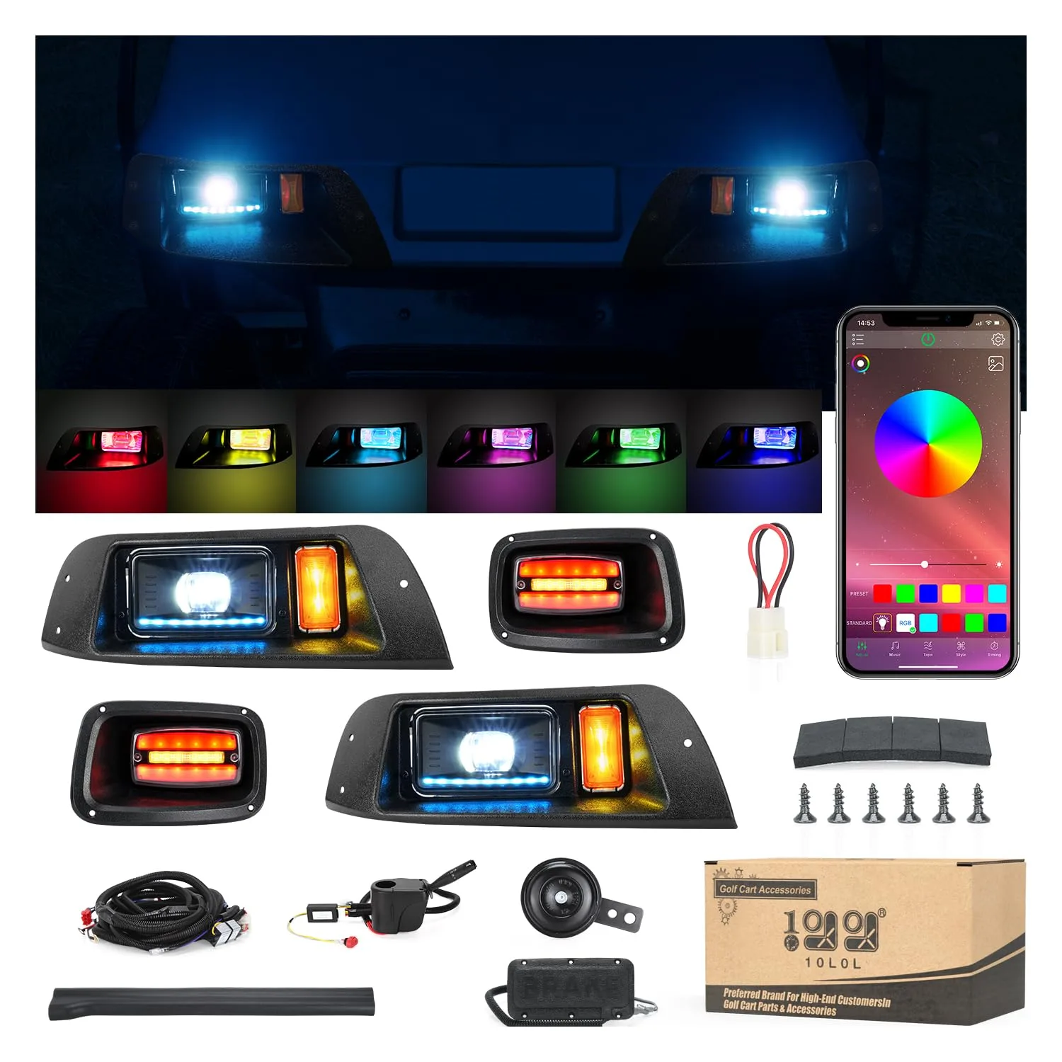 10L0L Light Kit for E-Z-GO TXT 1996-2013