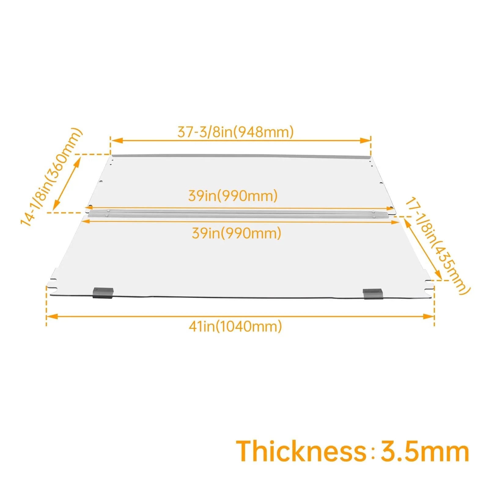 Generic Fold-Down Windshield for E-Z-GO TXT 1994-2014 image 3