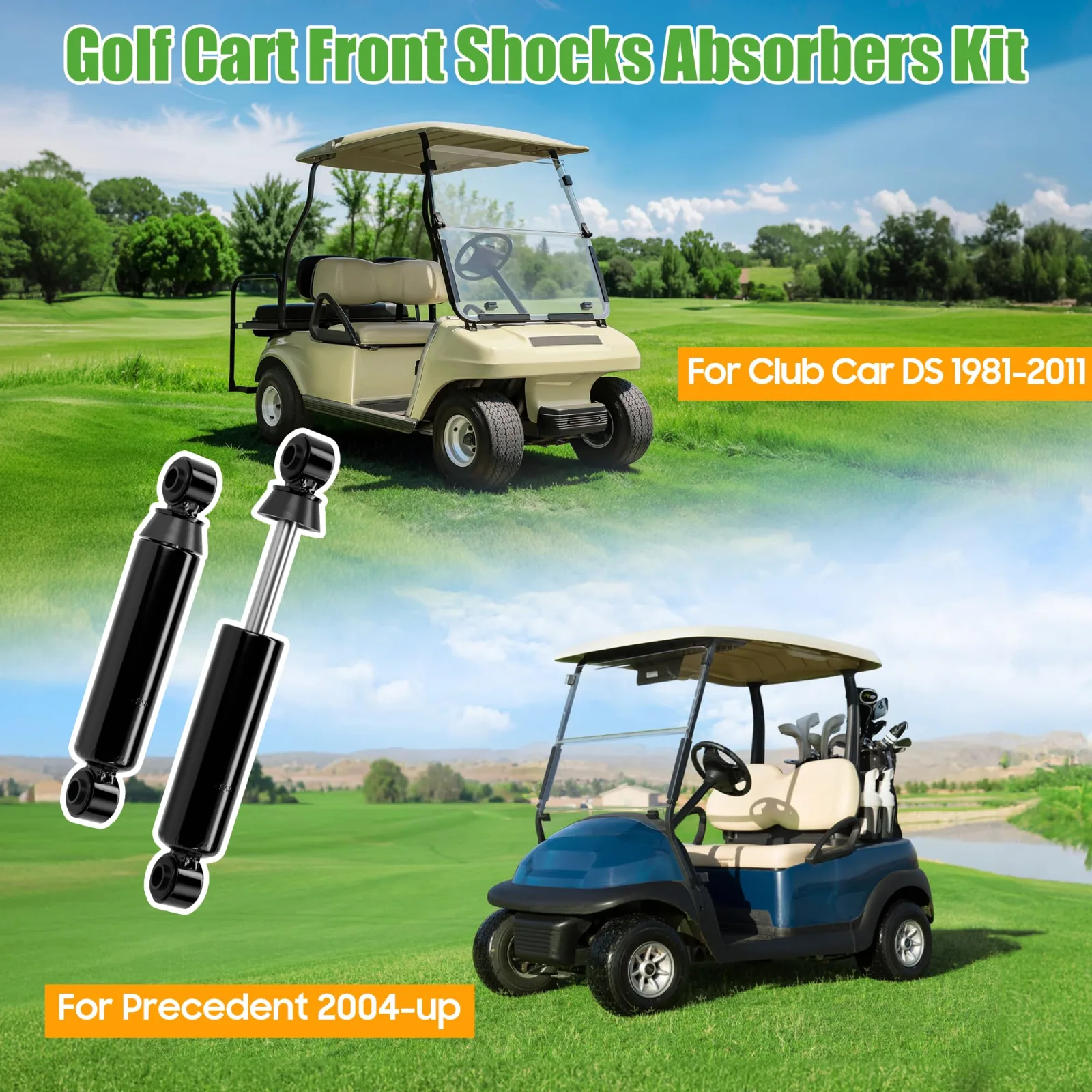10L0L Front Shocks for Club Car DS and Precedent image 2