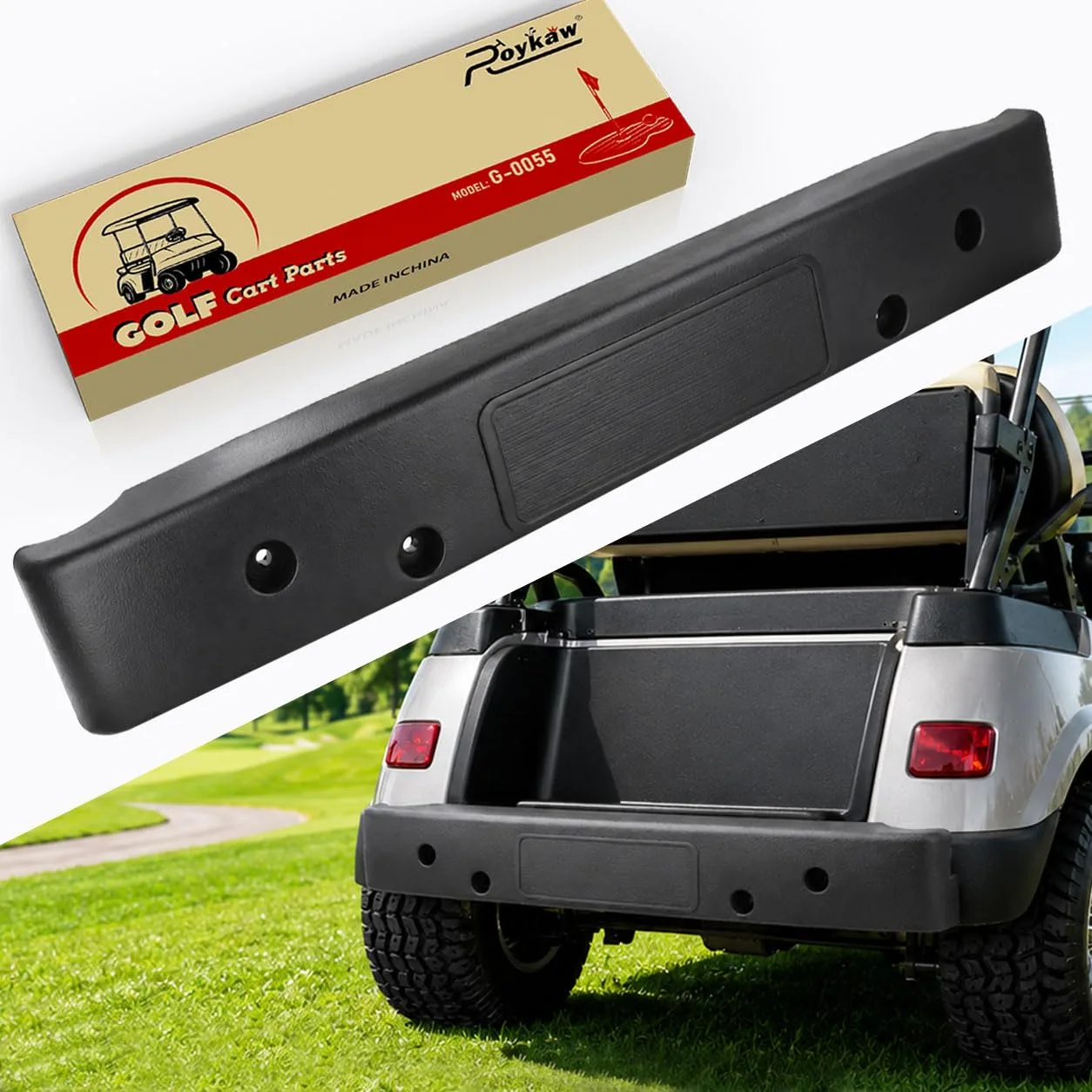 Roykaw Rear Bumper for E-Z-GO TXT Golf Carts ROY0711