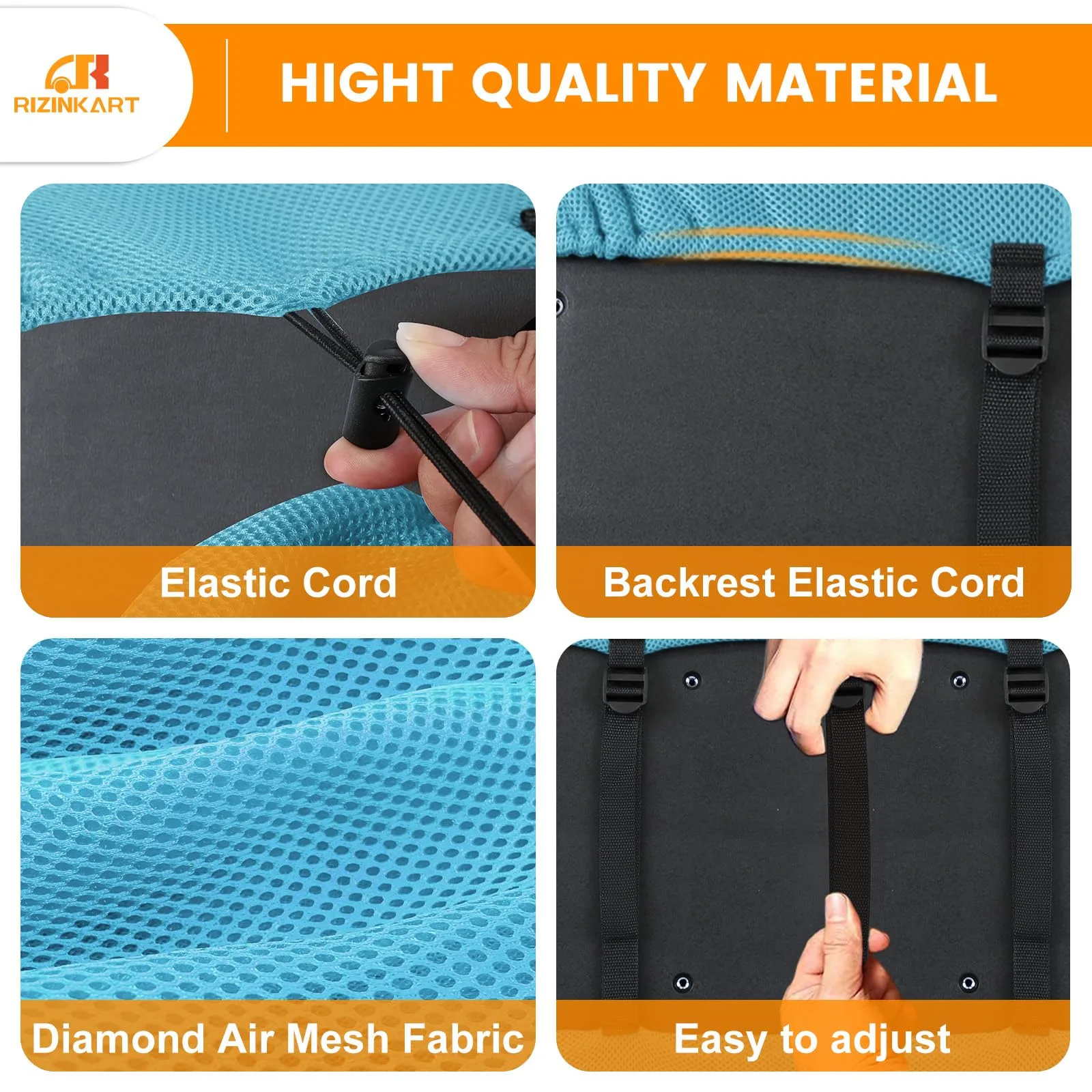 RIZINKART Golf Cart Rear Seat Covers for Yamaha, E-Z-GO & Club Car image 4