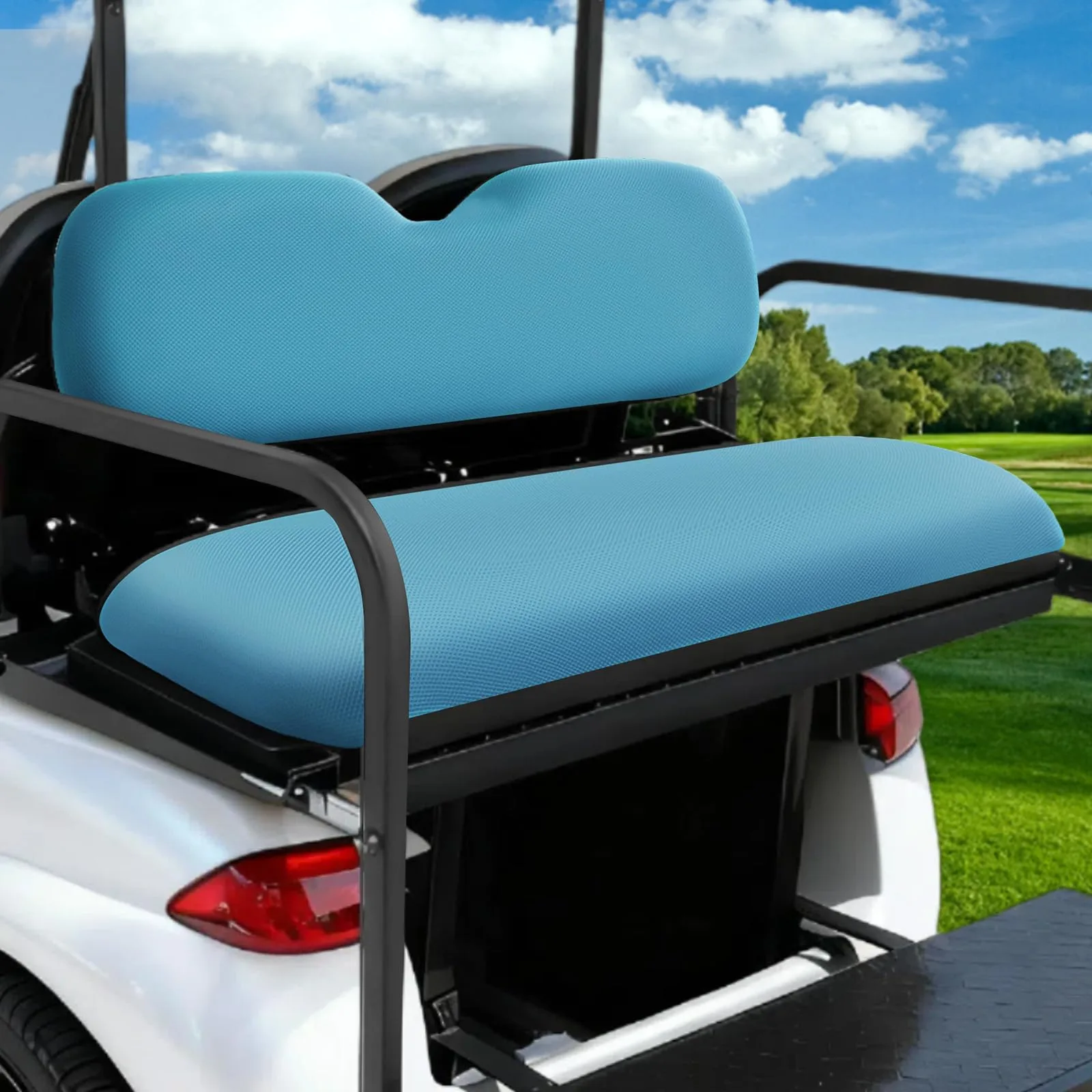 RIZINKART Golf Cart Rear Seat Covers for Yamaha, E-Z-GO & Club Car