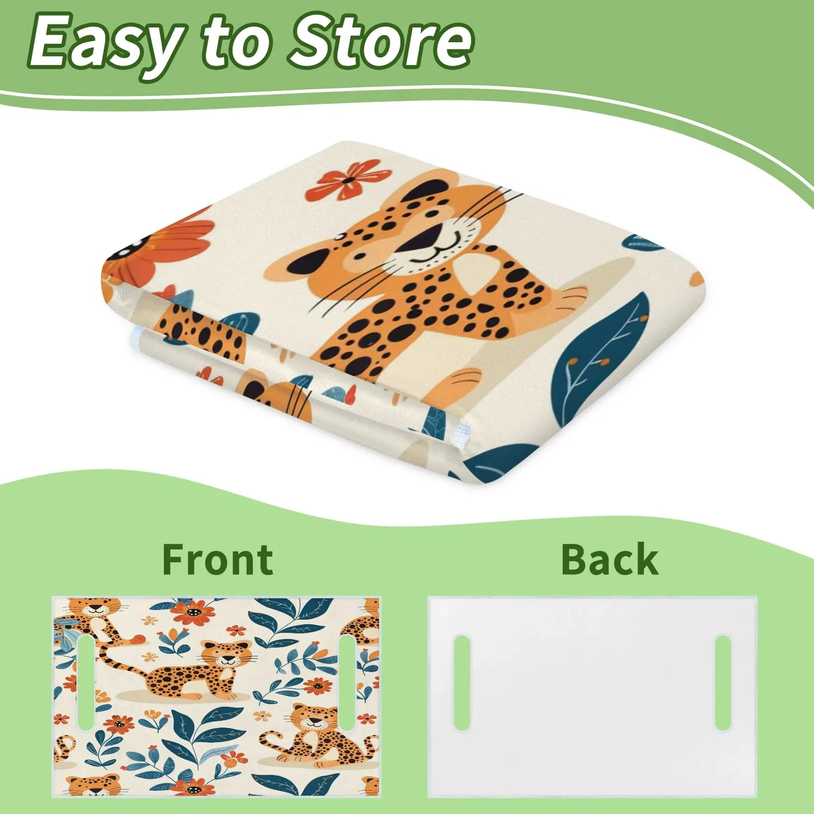 Tiveruda Leopard Golf Cart Seat Cover, 51 x 31 in image 4