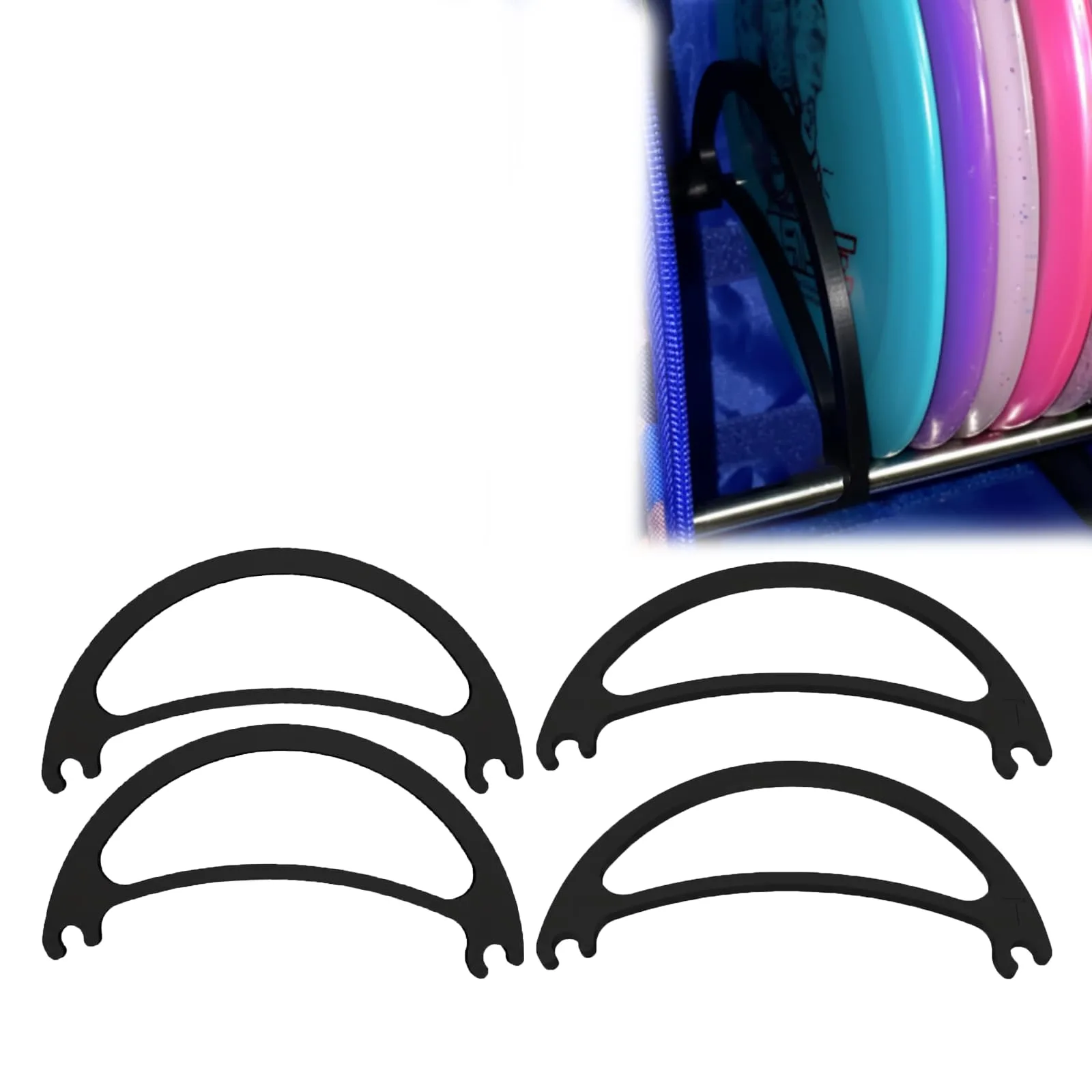 Zuca Compact Disc Golf Cart Rack Dividers, 4-Pack