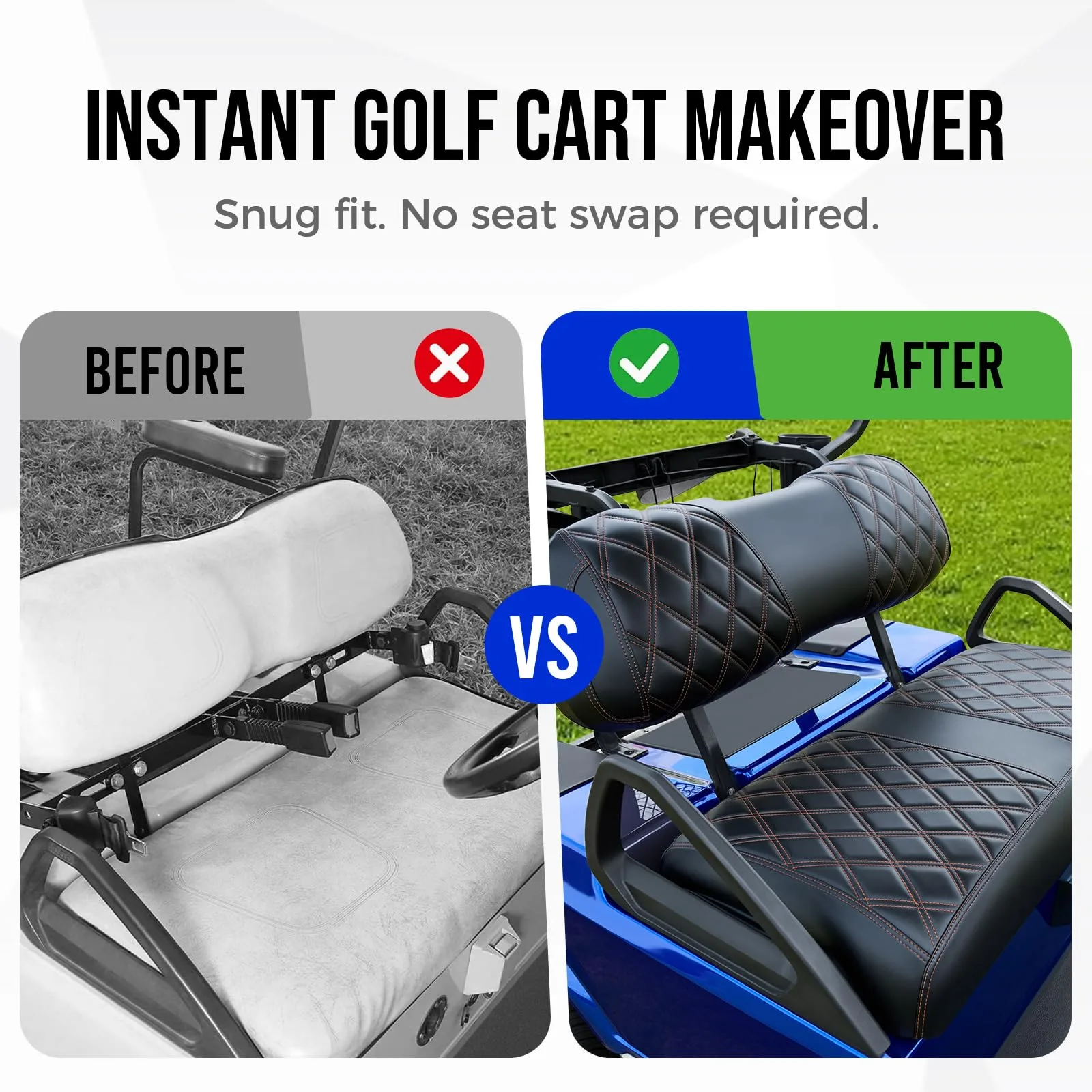Tecoom Club Car Precedent Front Seat Covers 2004-2024 image 4