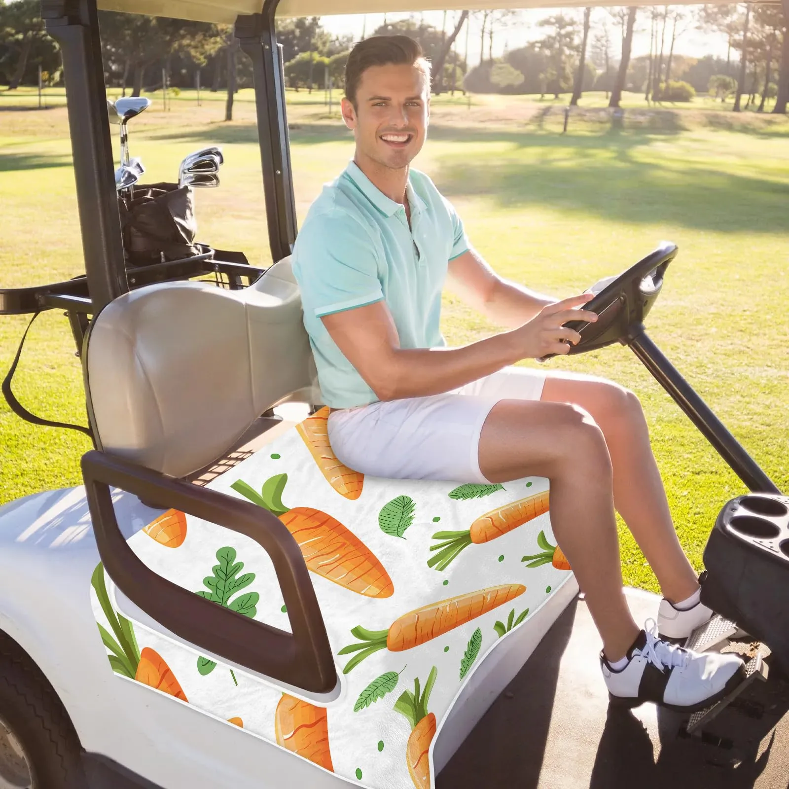Tiveruda Golf Cart Seat Cover for Double Seats 51 x 31 in image 4