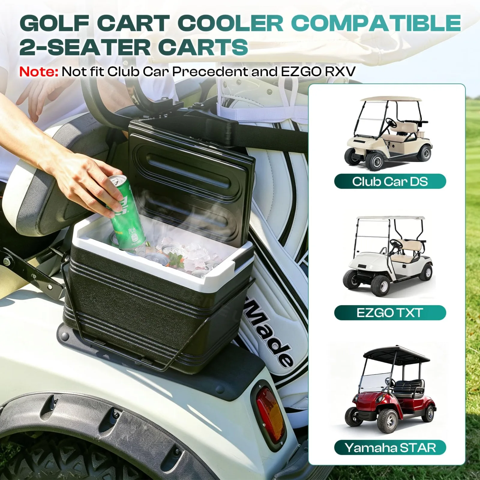 DRIVE UP Golf Cart Cooler with Mounting Bracket DU00098 image 3