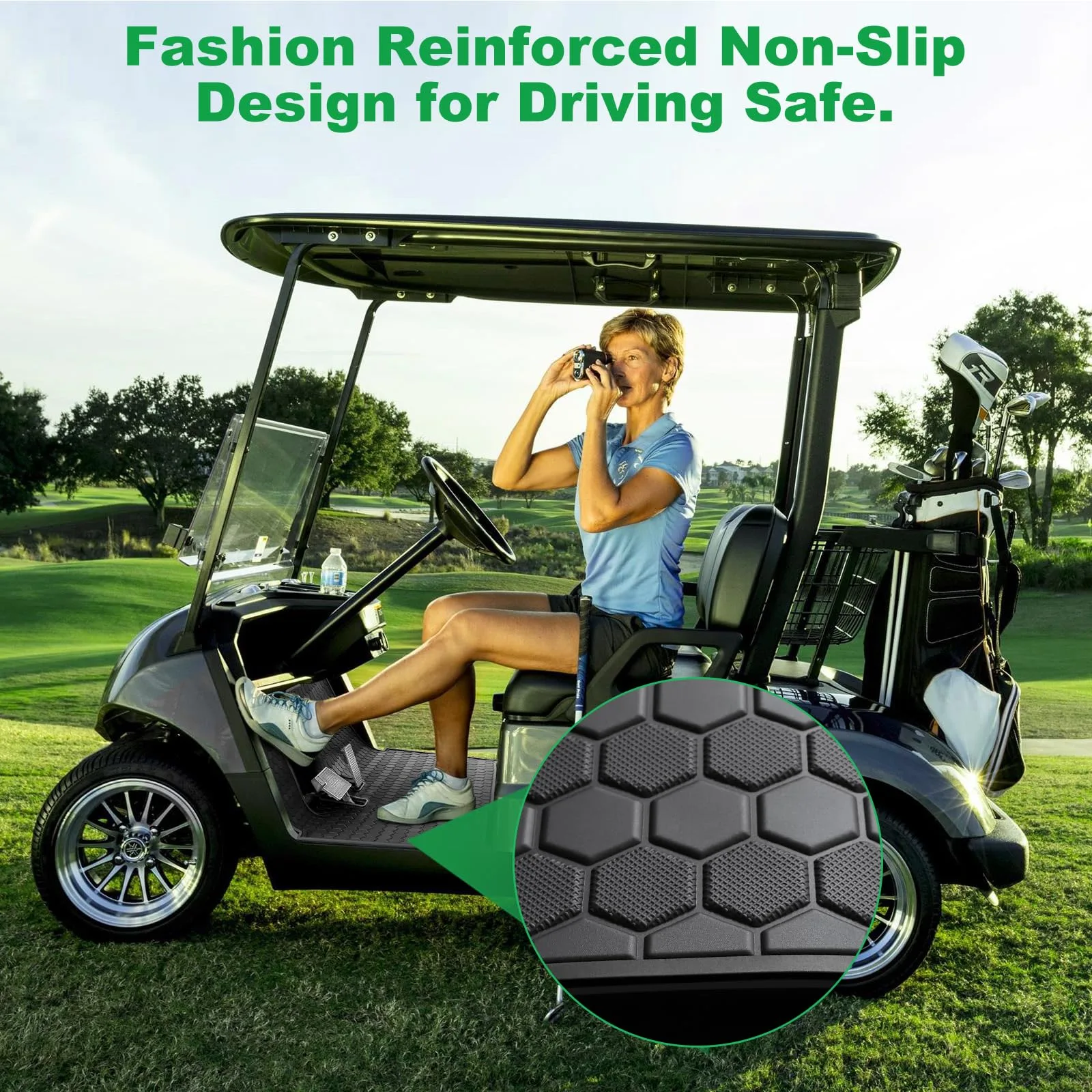 LEAPGOMAX Floor Mat for Yamaha Drive2 Golf Carts image 4