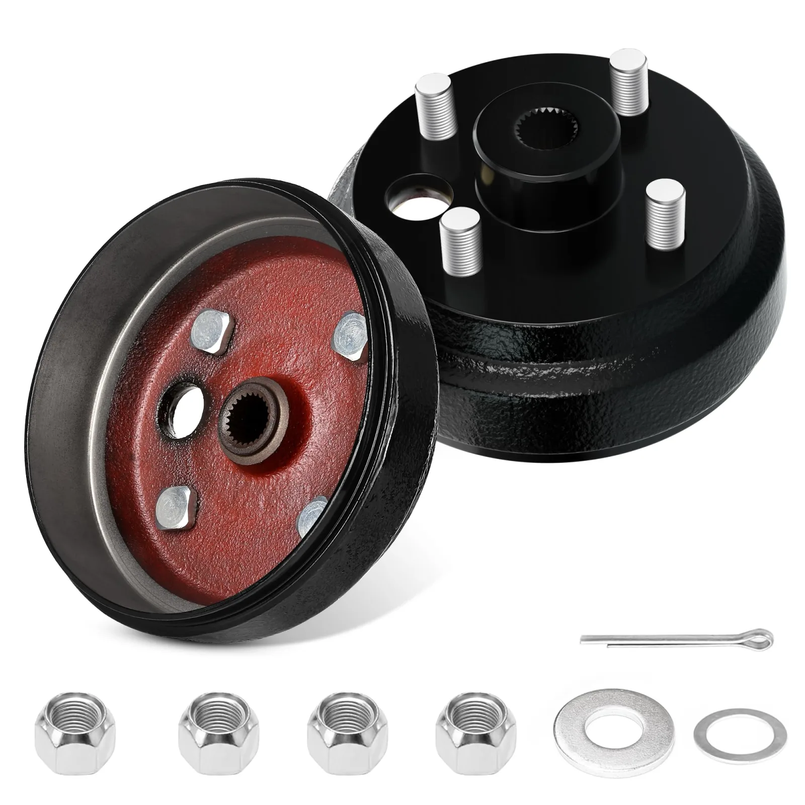 10L0L E-Z-GO Rear Brake Drum Hub Assembly image 3