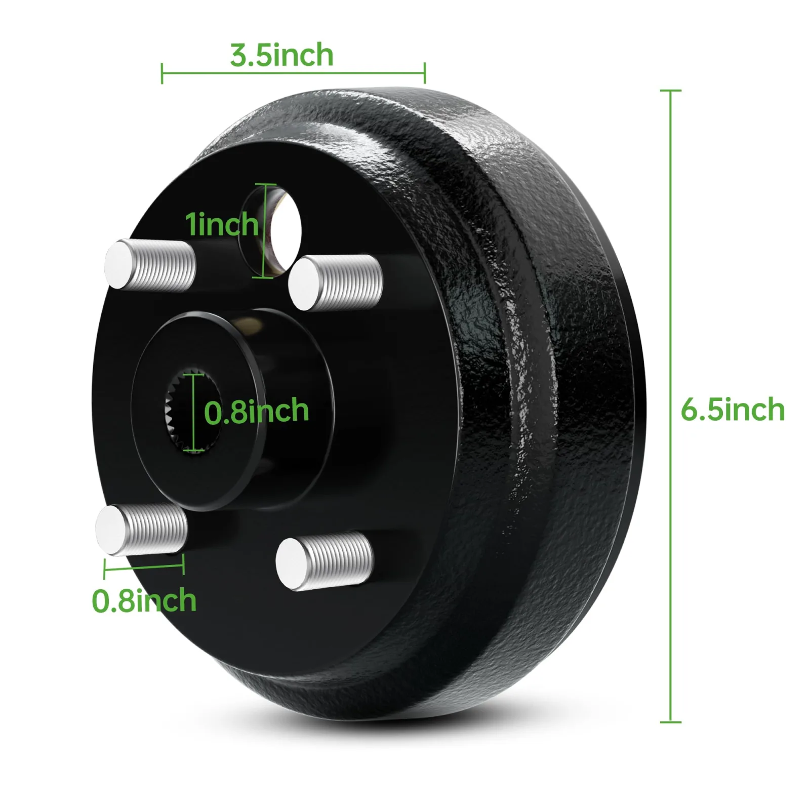 10L0L E-Z-GO Rear Brake Drum Hub Assembly image 4
