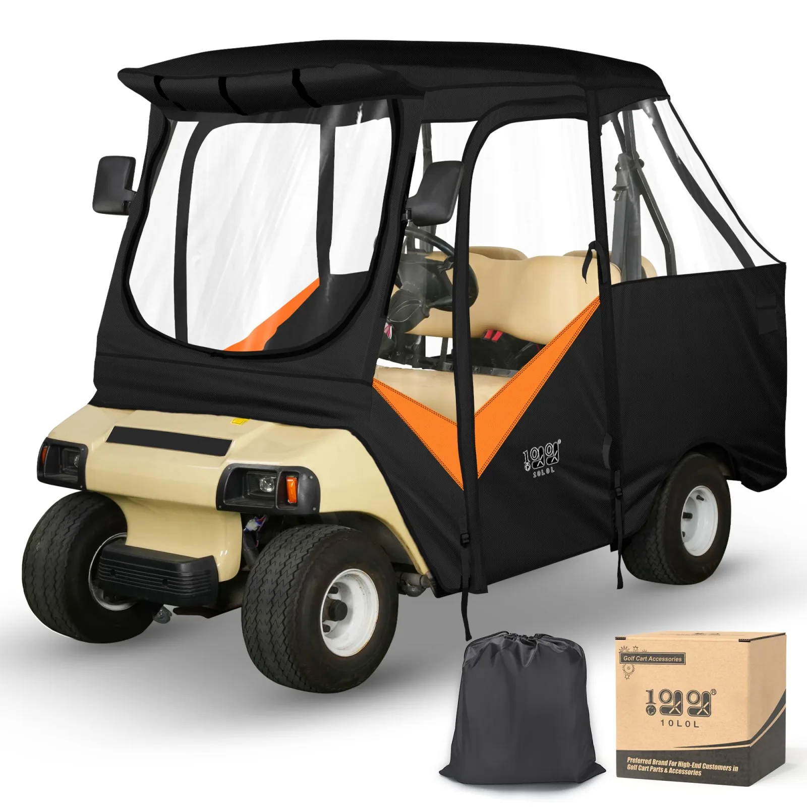 10L0L Golf Cart Enclosure for 4-Passenger Club Car DS