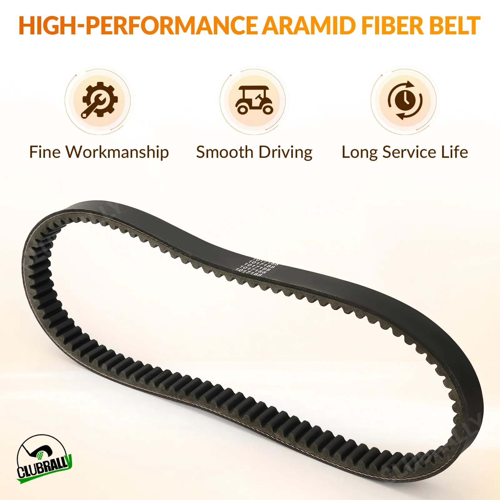 CLUBRALLY Drive Belt for 1988-1992 Club Car Gas Carts image 2