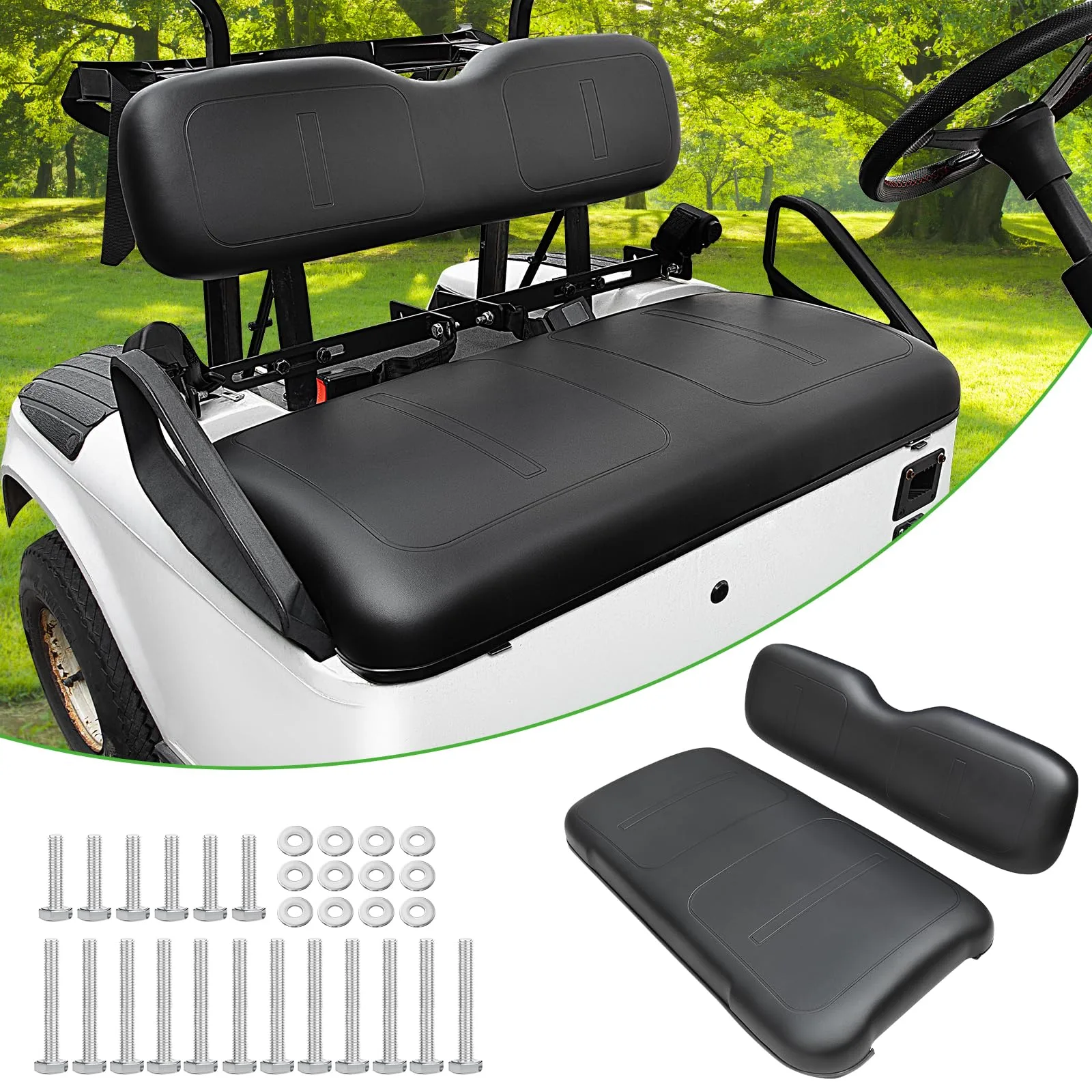 HEOHOU Front Seat Cushion Kit for E-Z-GO TXT 1994-2013