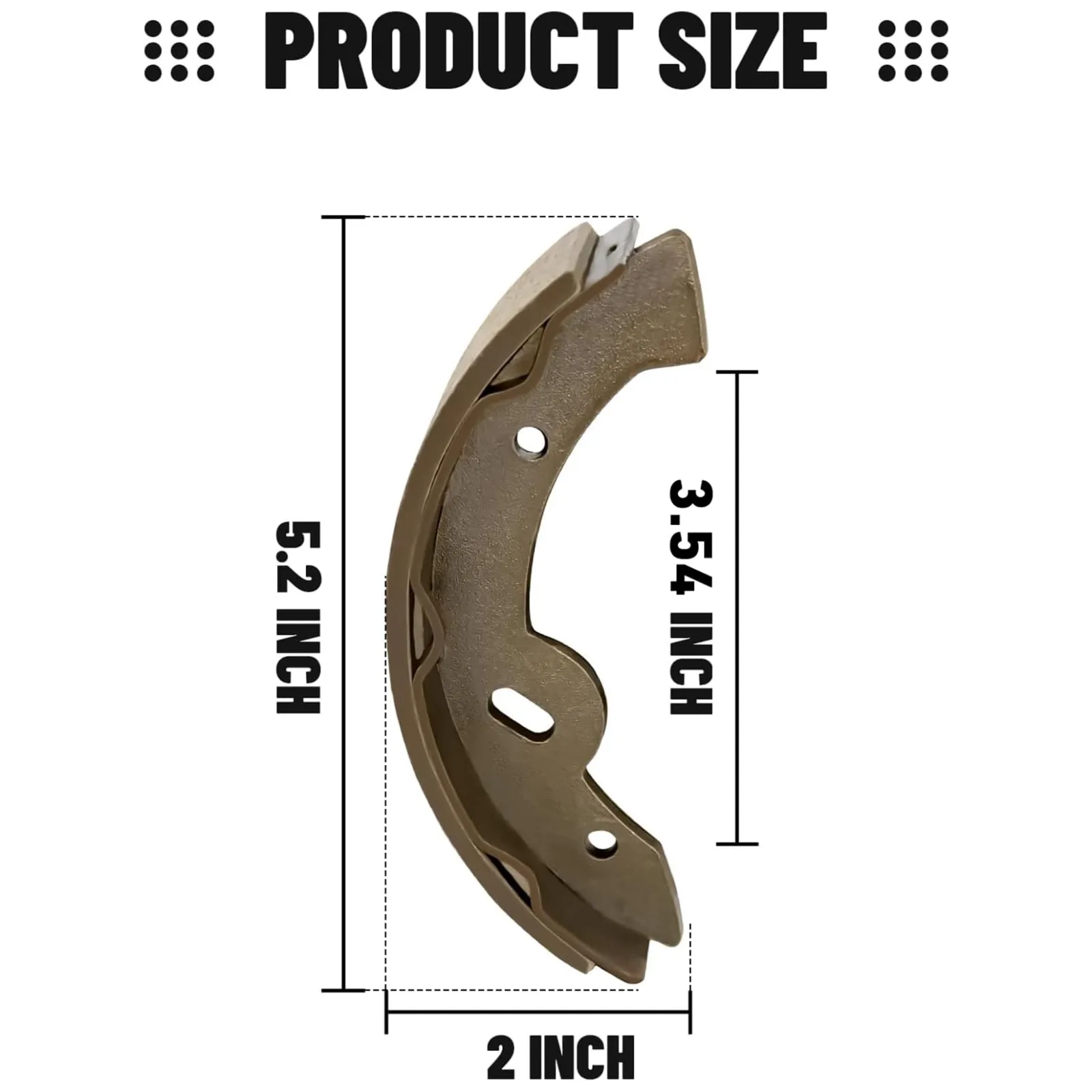 DRIVE UP Golf Cart Brake Shoes DU00186 image 3