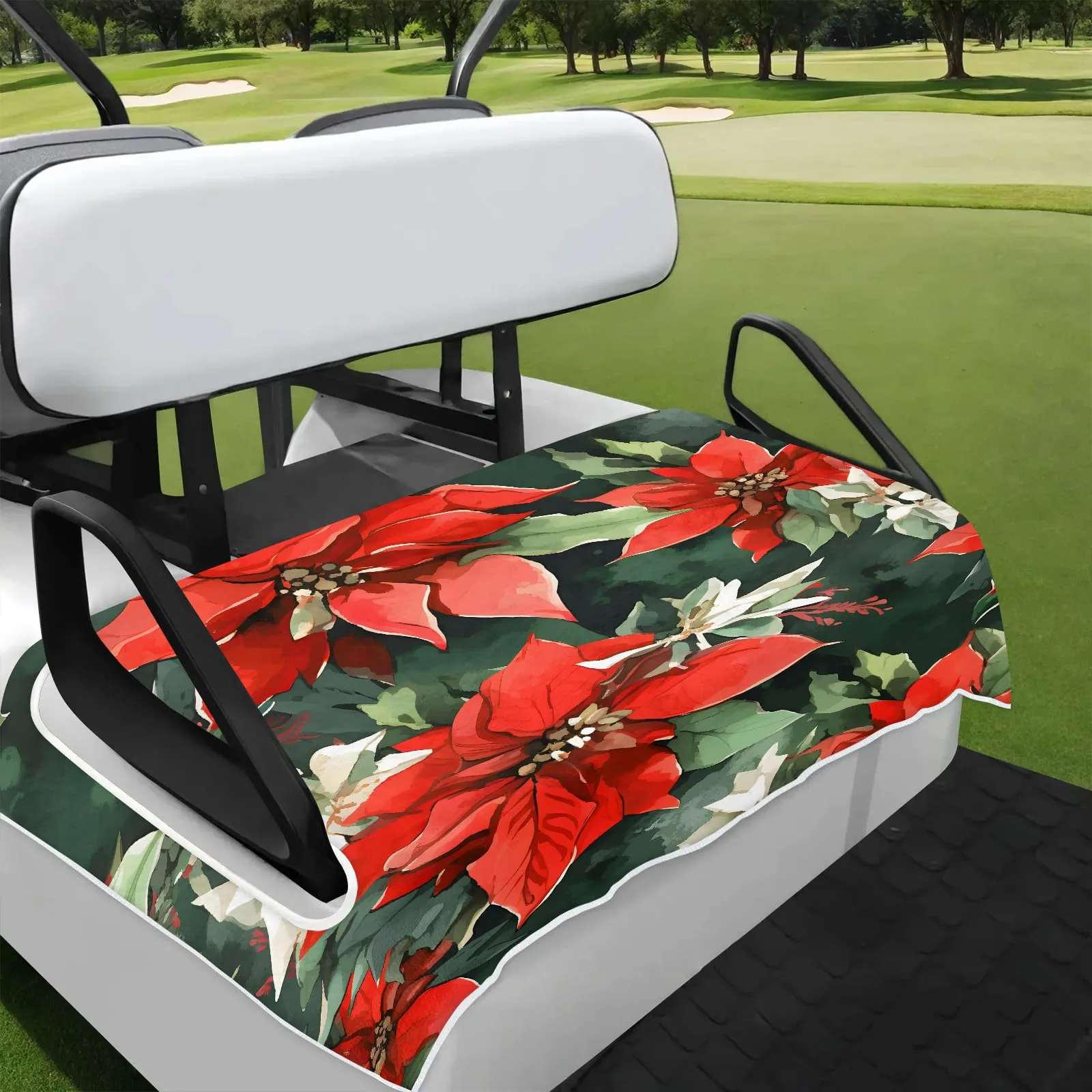 Tiveruda 51" x 31" Universal 2-Person Golf Cart Seat Cover - Microfiber
