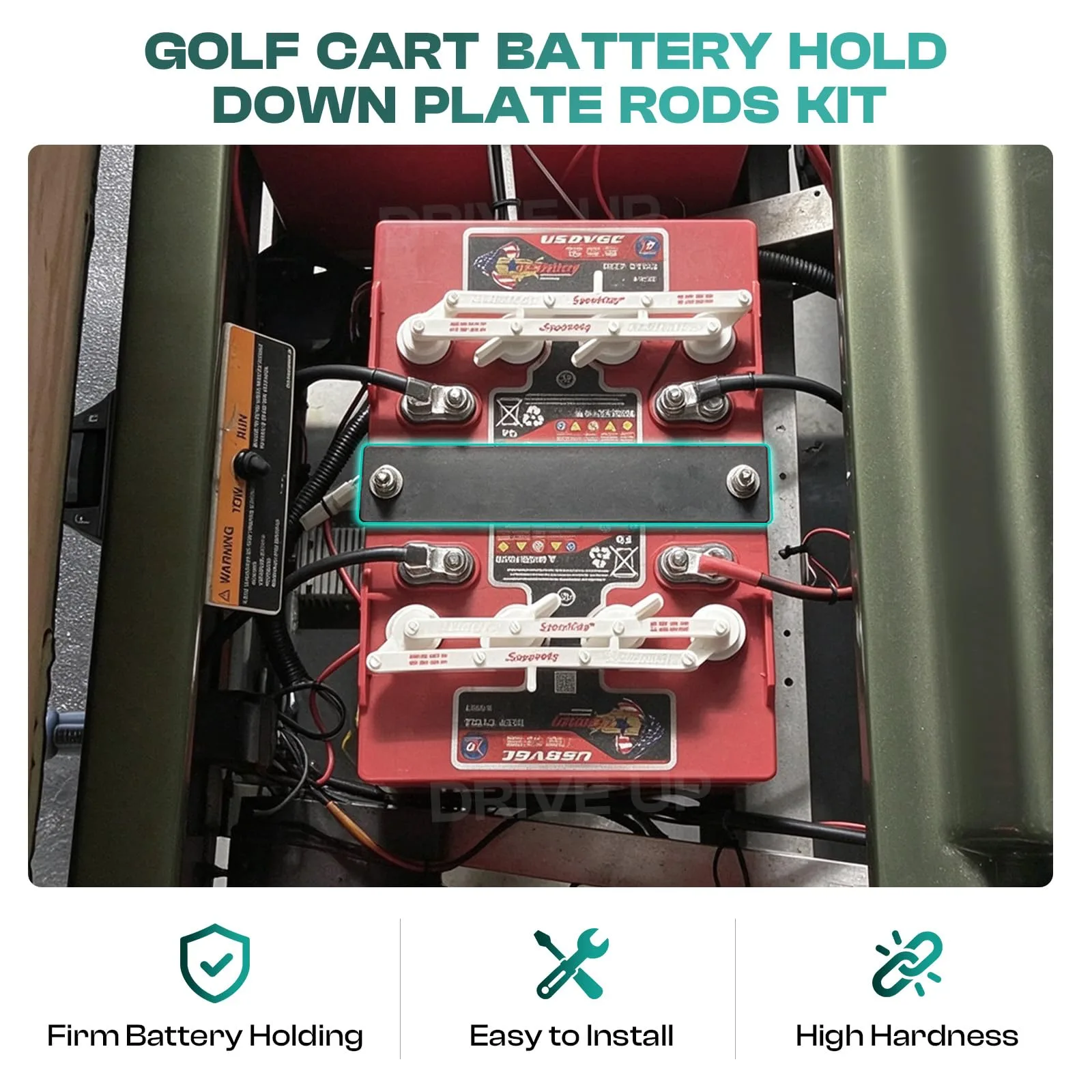 DRIVE UP DU00239 Club Car Battery Hold-Down Kit image 3