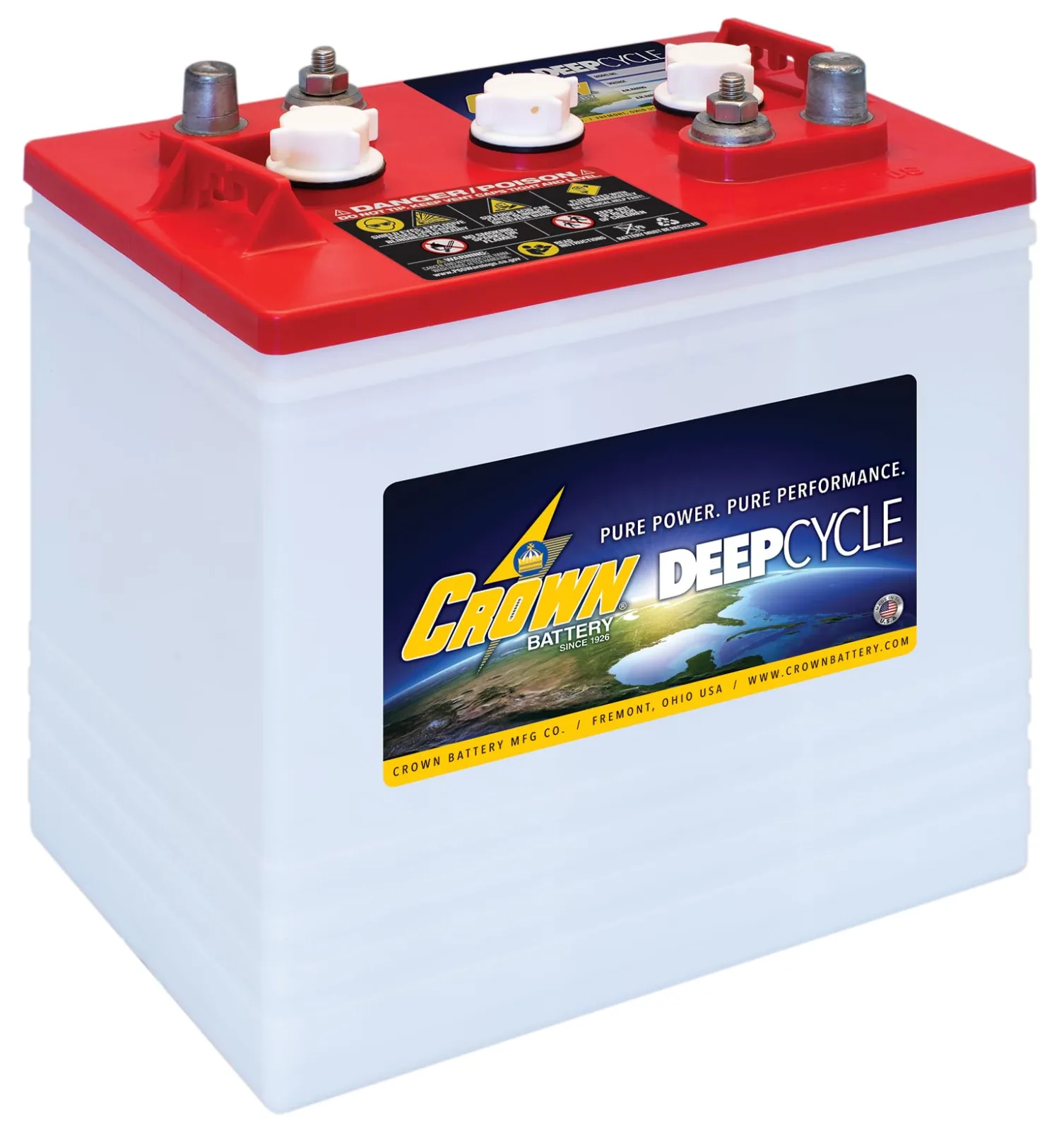 Crown CR-235 6V 235Ah Flooded GC2 Deep Cycle Battery (Pack of 12) image 2