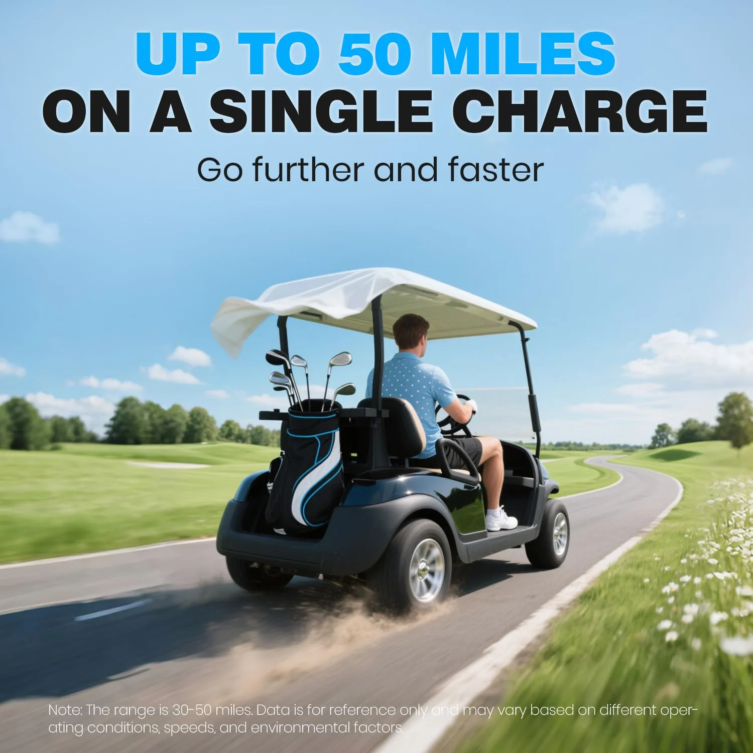 VATRER POWER 51.2V 105Ah Mini Golf Cart Battery Kit image 2