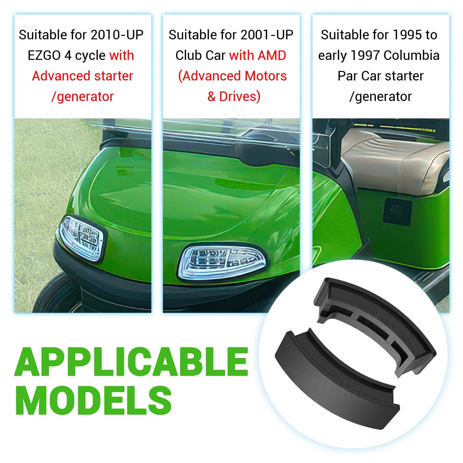 CartClan Golf Cart Brush Inspection Cover Kit CT-0180 image 2
