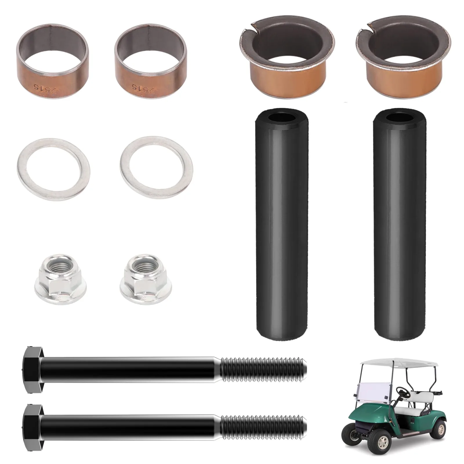 PXTHEU Spindle Kingpin Bushing Kit for E-Z-GO RXV