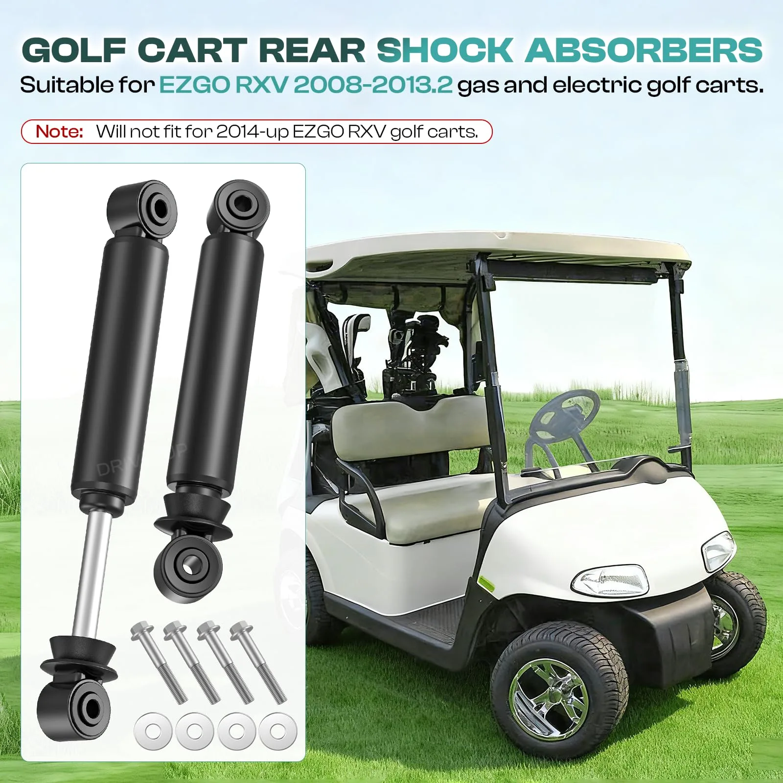 DRIVE UP Rear Shocks for E-Z-GO RXV 2008-2013.2 image 3