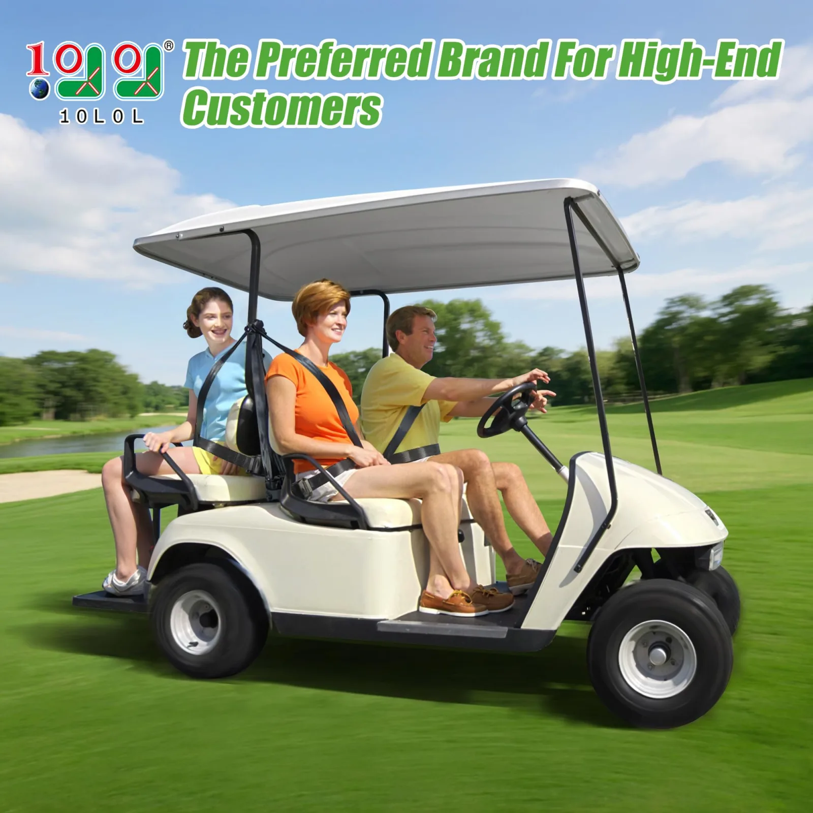 10L0L 3-Point Golf Cart Seat Belt Bracket Kit image 2
