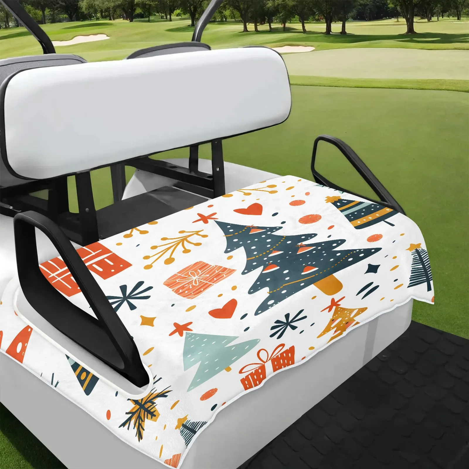 Tiveruda Golf Cart Seat Cover for Double Seats 51 x 31
