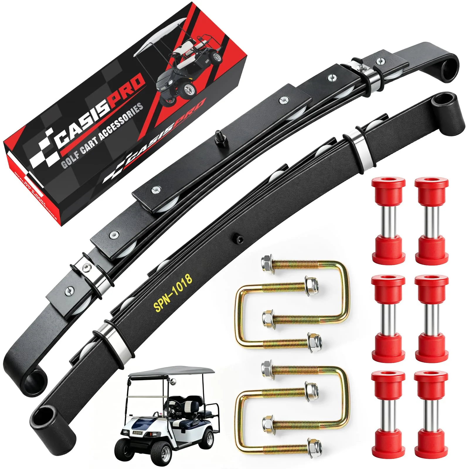 CASISPRO Rear 4-Leaf Spring Kit for E-Z-GO TXT