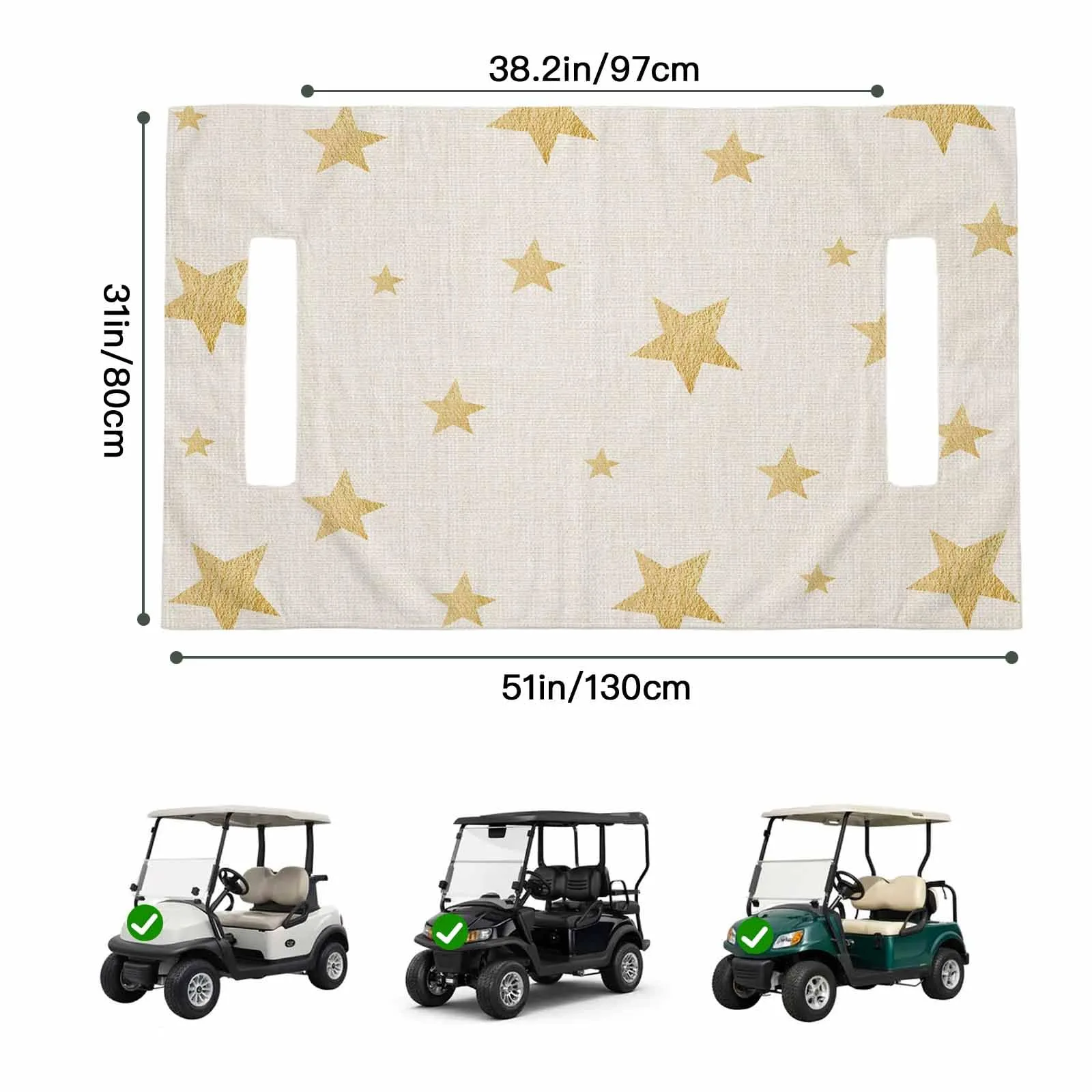Trosturdspn Golf Cart Seat Towel Blanket 51 x 31 Inch image 2