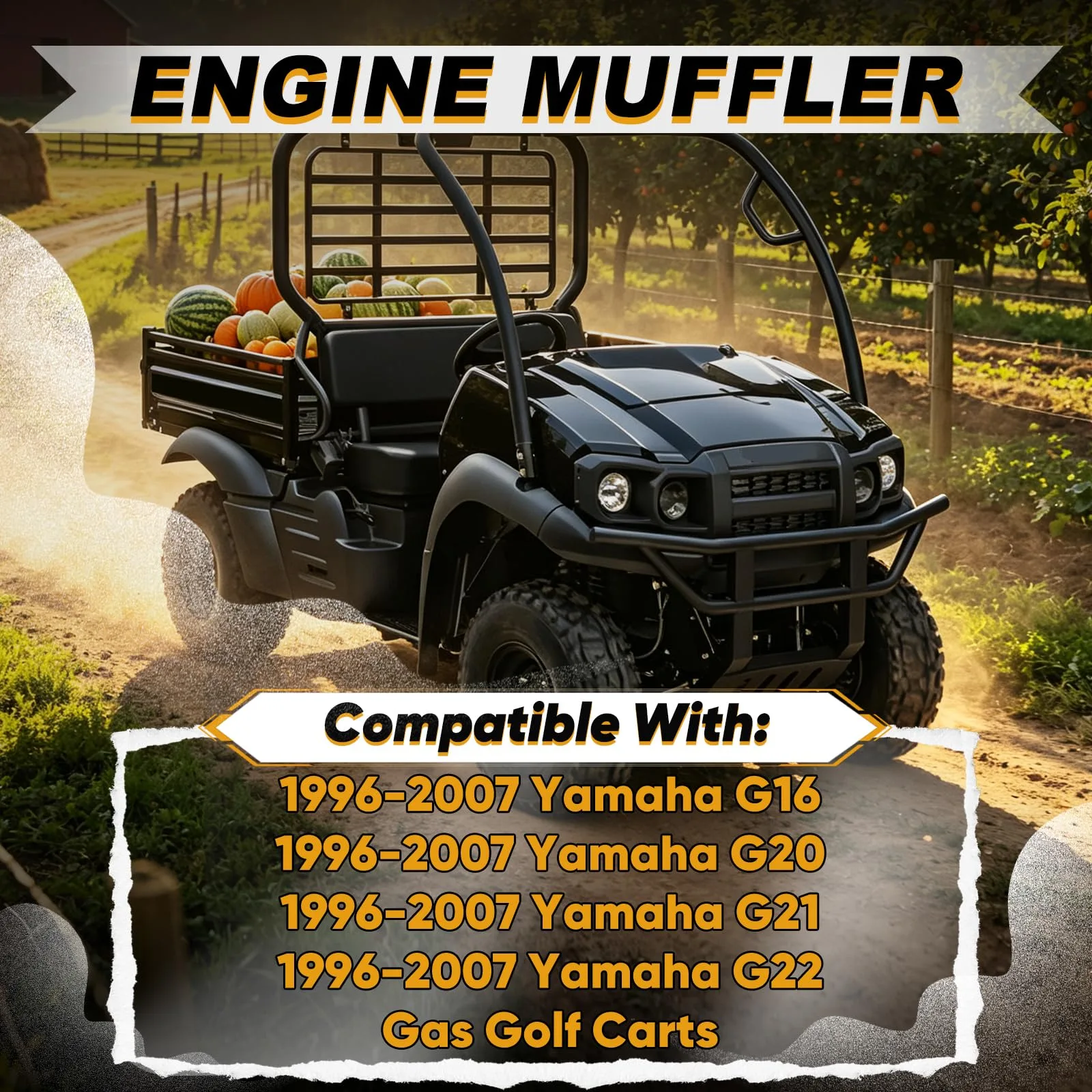 CXFDDV Muffler for Yamaha G16 G20 G21 G22 Gas Carts image 2