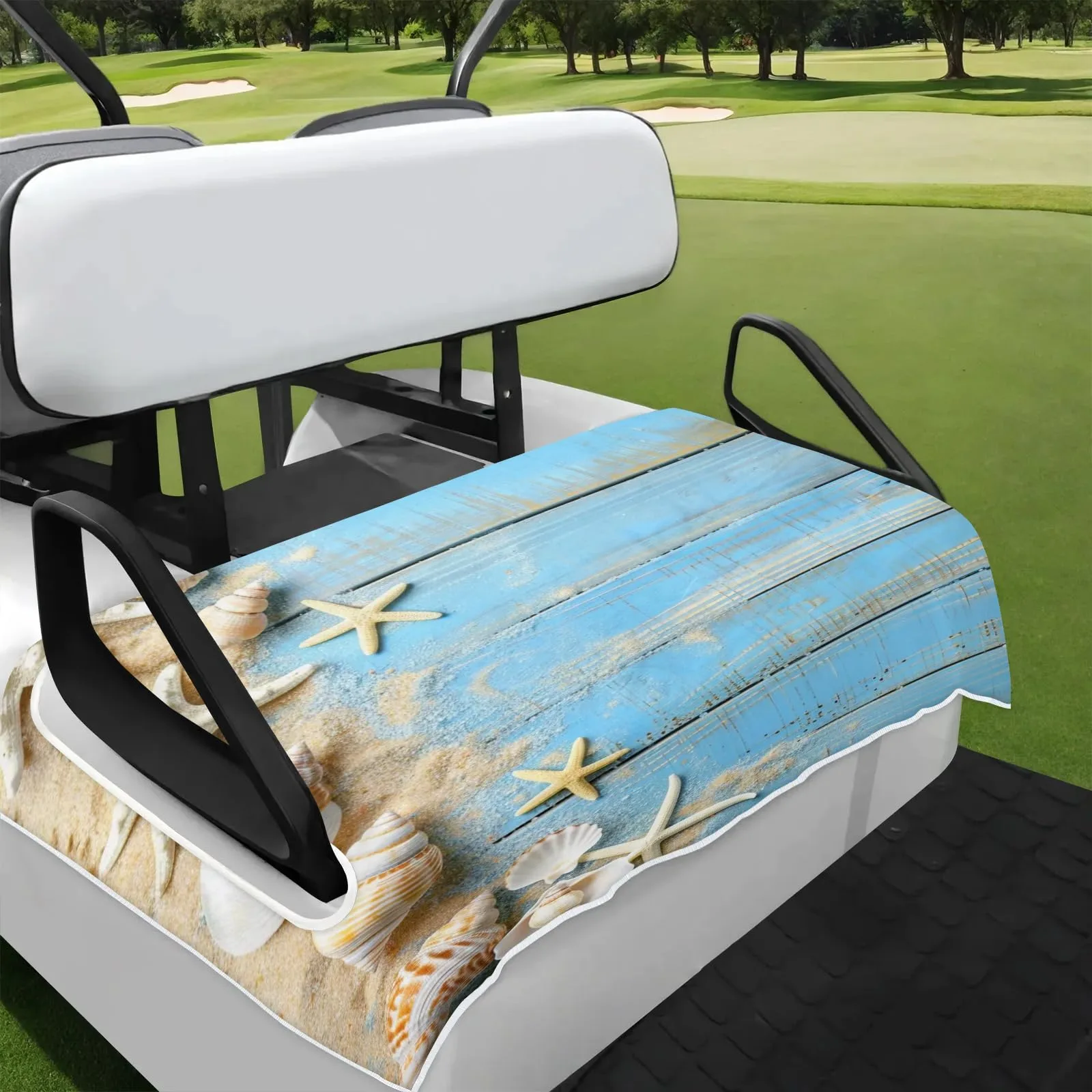 Tiveruda Golf Cart Seat Cover for Double Seats, 51 x 31 in