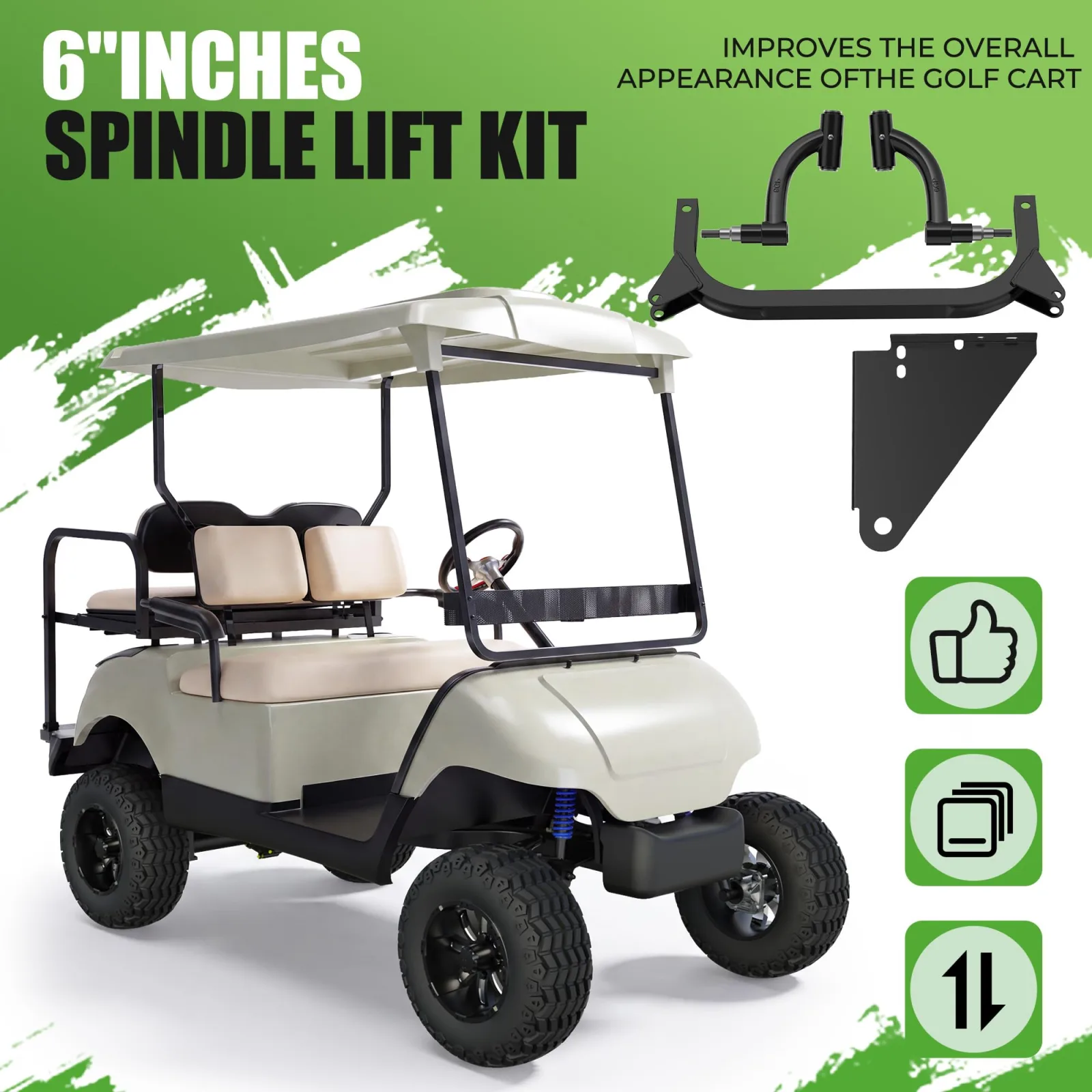 10L0L 6 Inch A-Arm Lift Kit for Yamaha G22 image 3