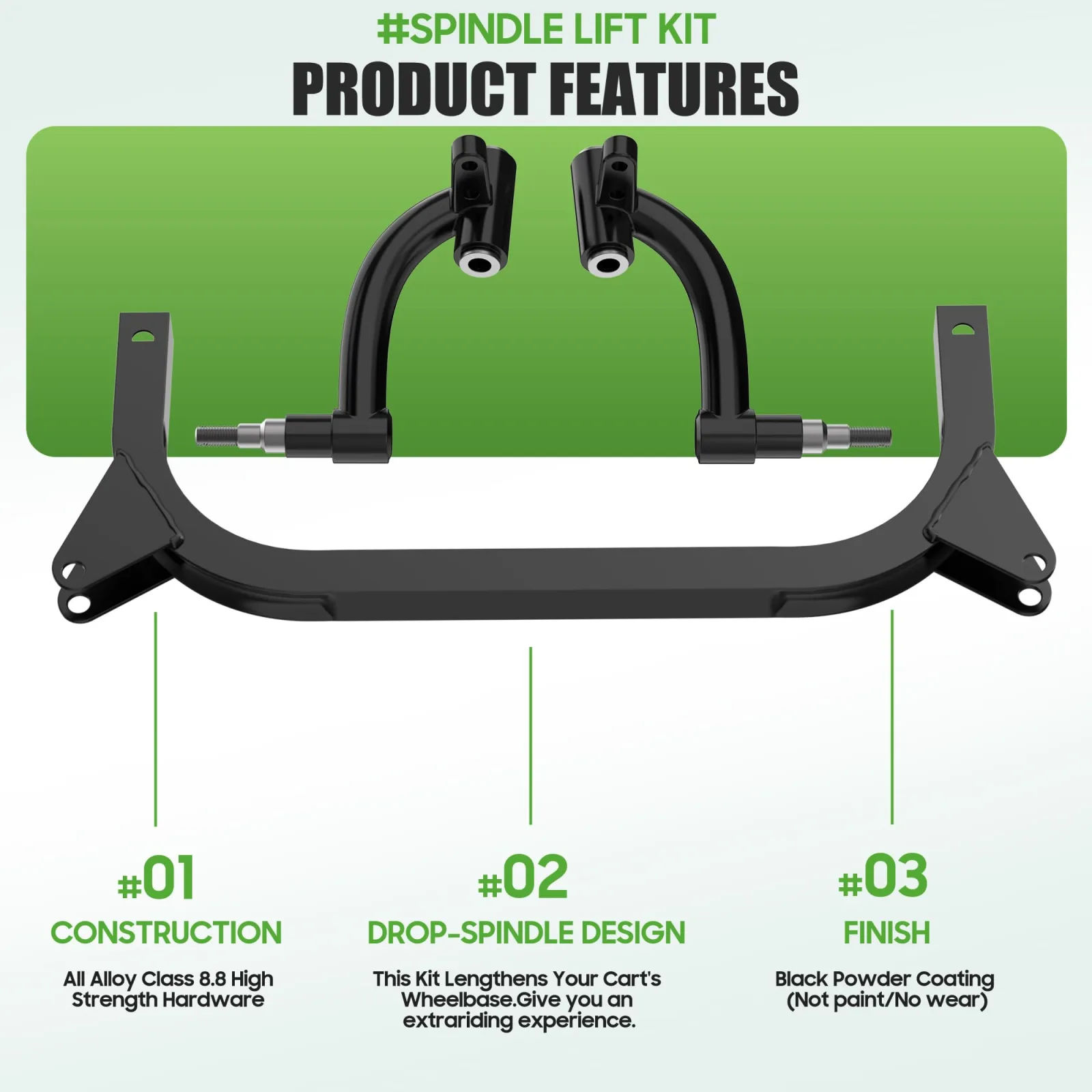 10L0L 6 Inch A-Arm Lift Kit for Yamaha G22 image 4