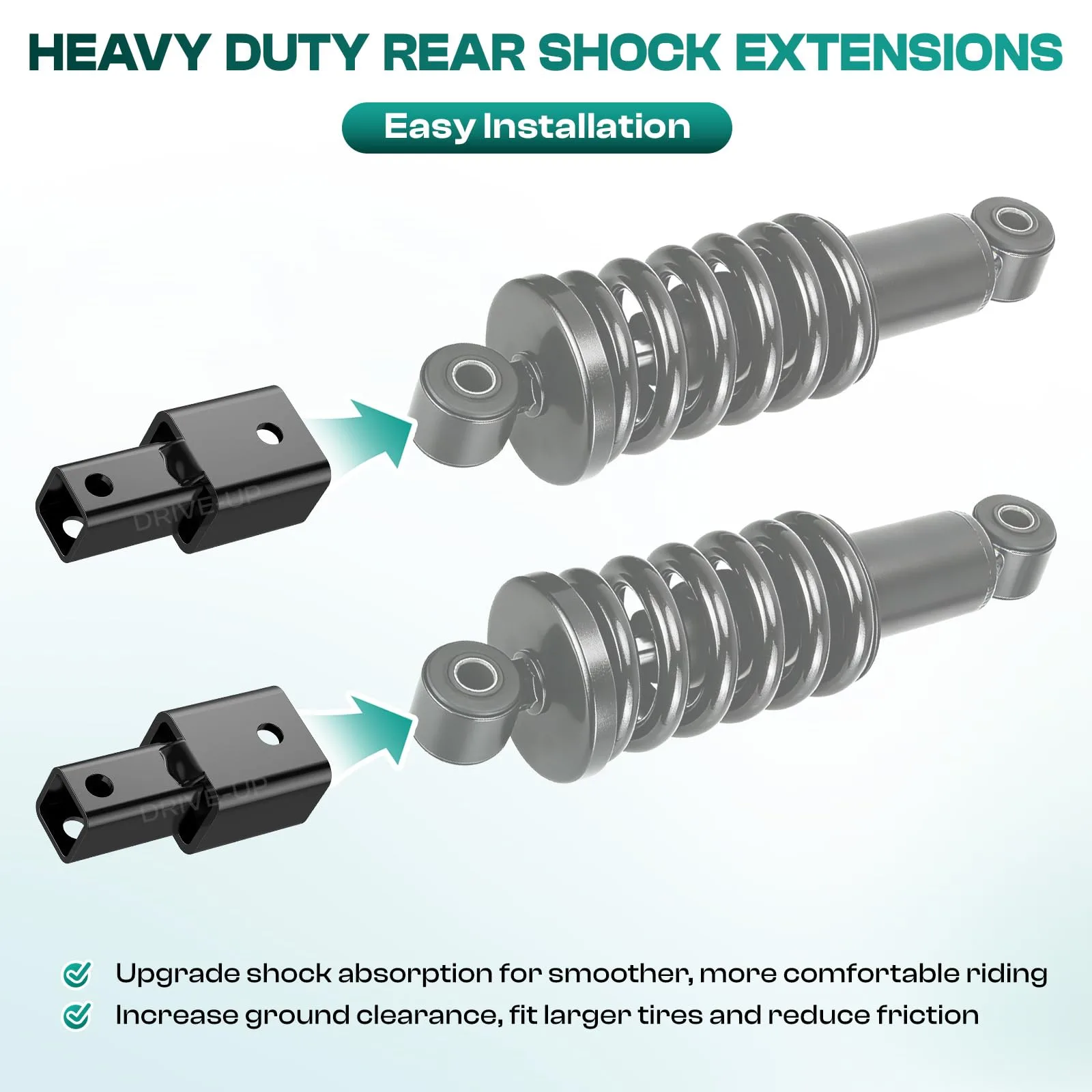 DRIVE UP Rear Shock Adapters for Yamaha G29 Golf Carts image 3